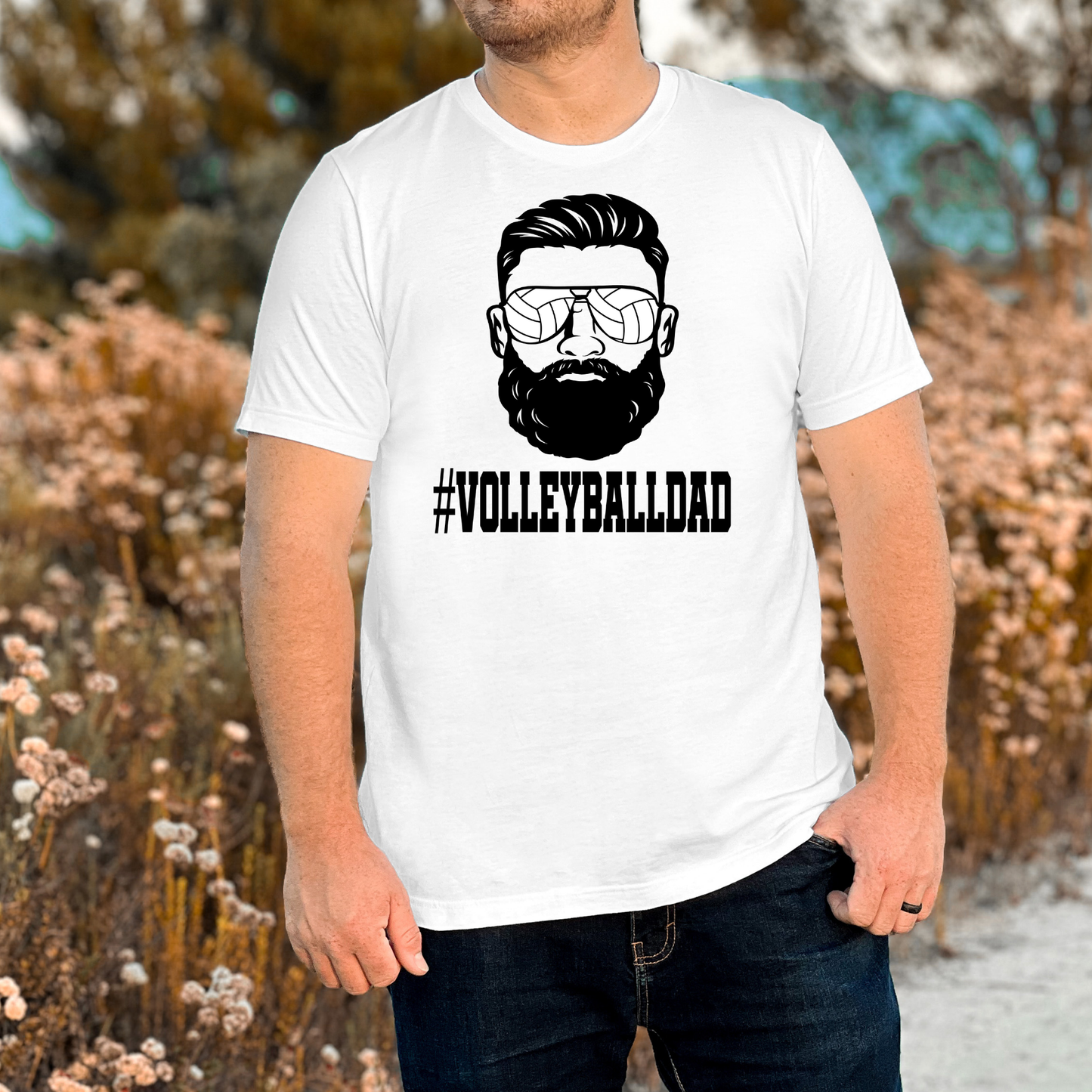 Volleyball Dad (Beard) Full Color DTF Transfer