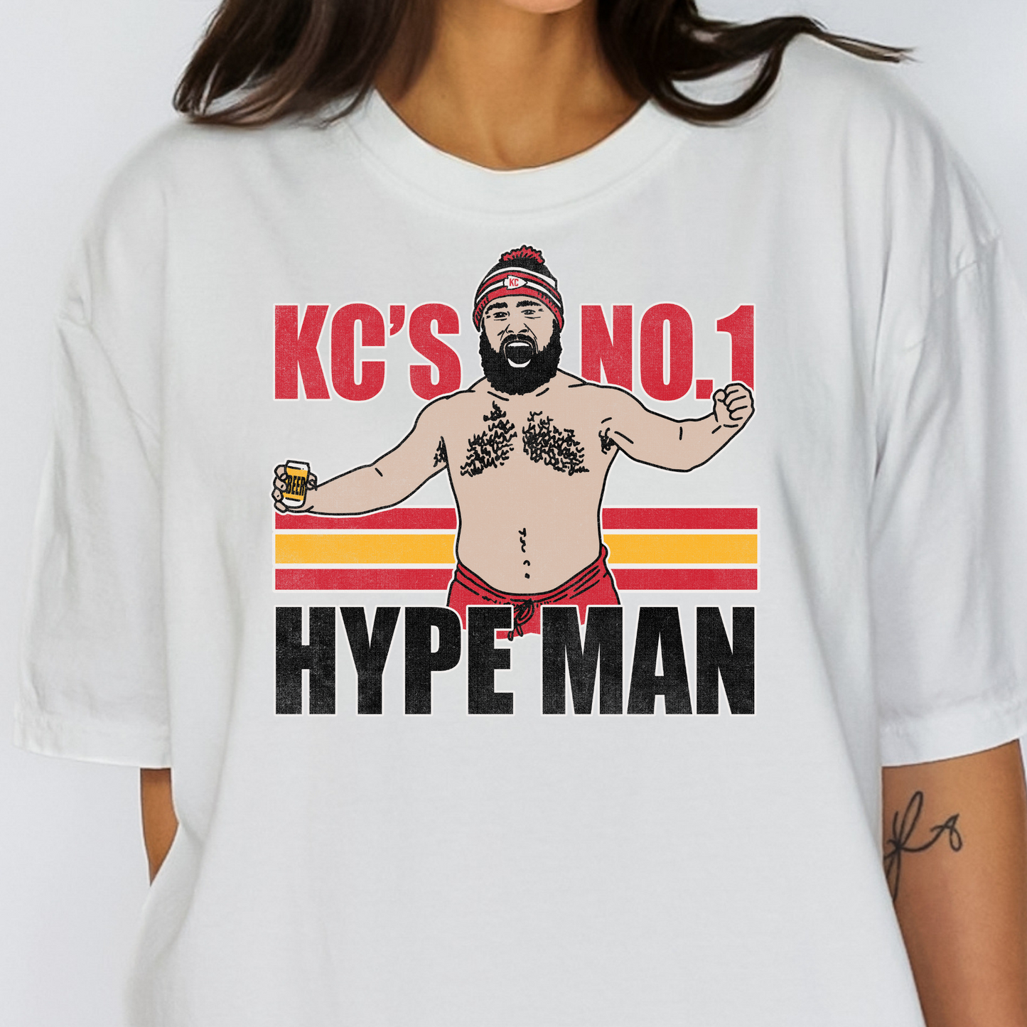 KC's #1 Hype Man (Jason Kelce) Chiefs Full Color DTF Transfer