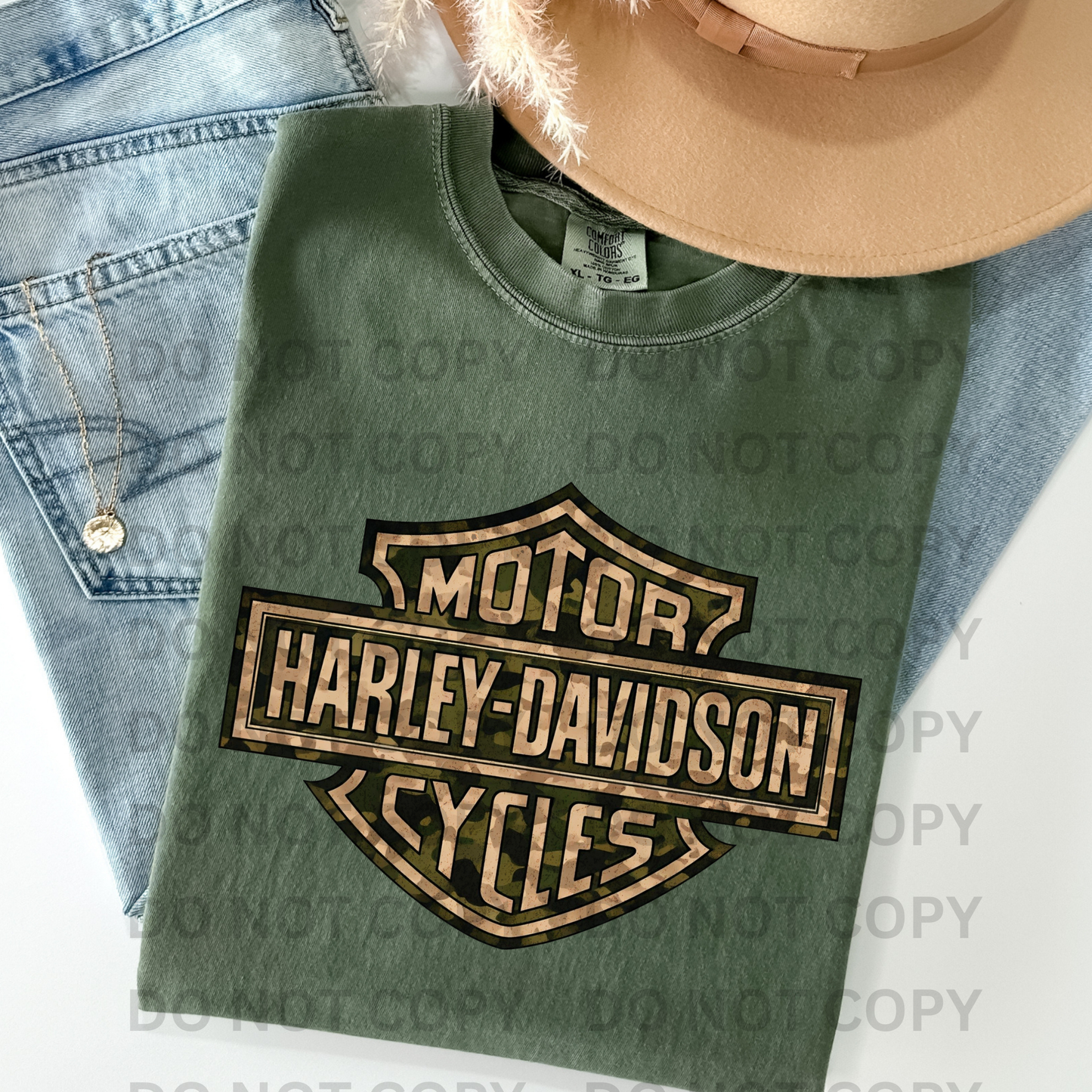 Camo Harley-Davidson Motor Cycles