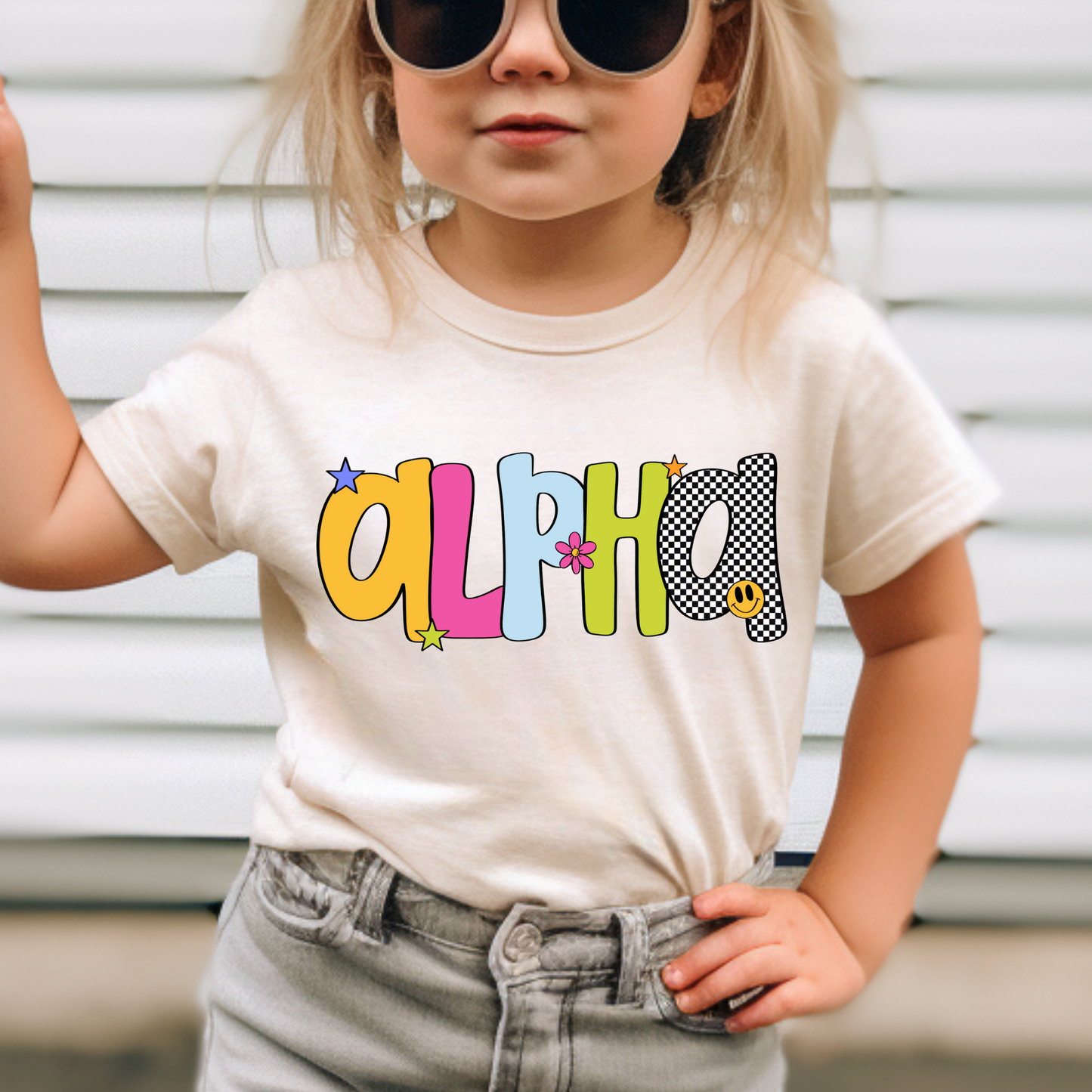 Retro Girl Alpha Full Color DTF Transfer