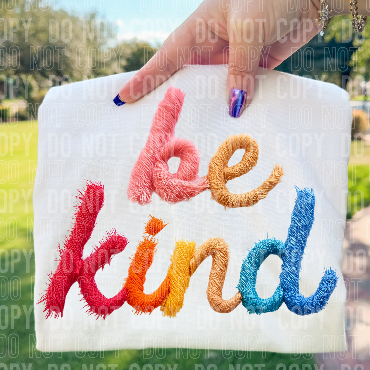 Be Kind (Faux Yarn) Full Color DTF Transfer