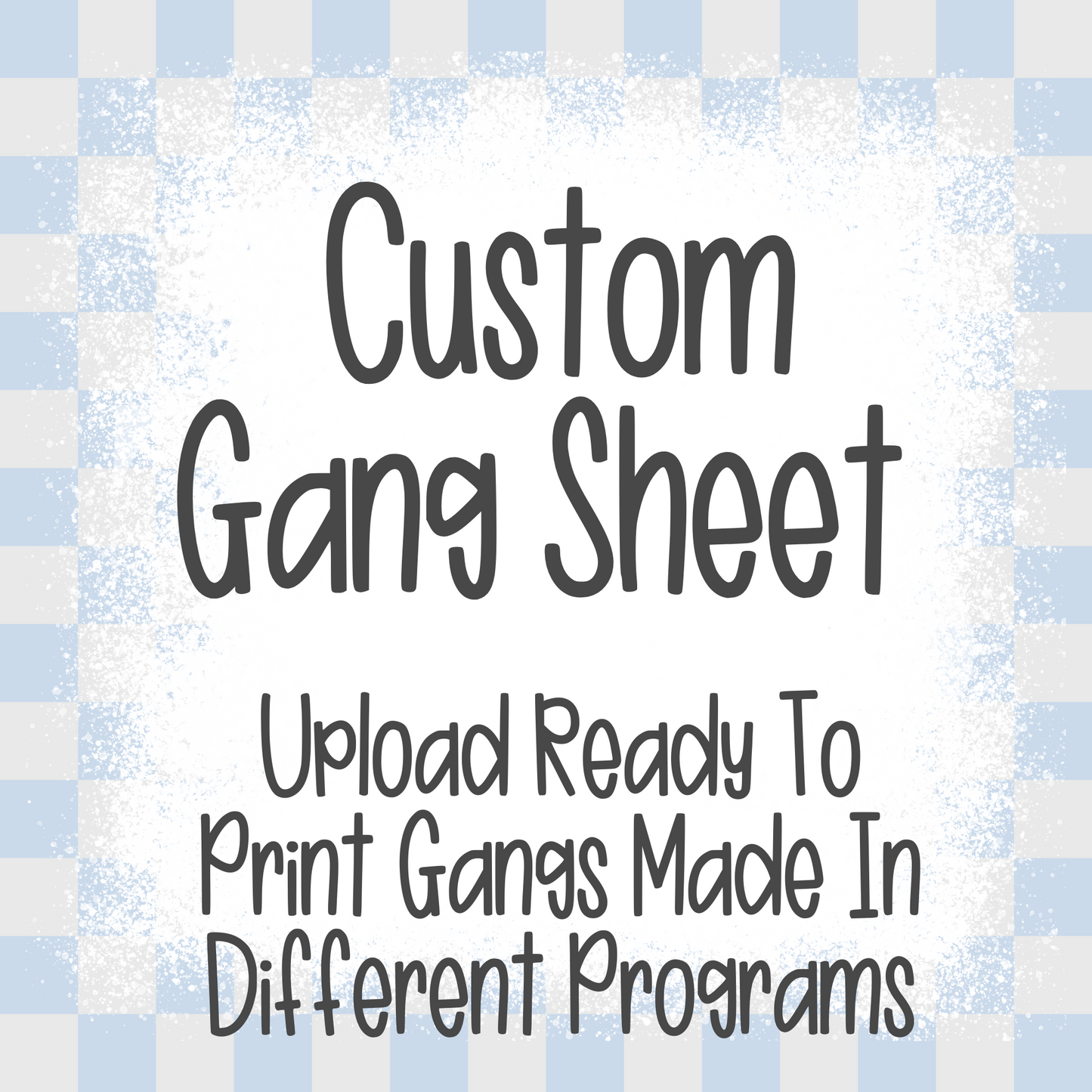 Custom GANG SHEET (Multi Size Options) Full Color DTF Transfers