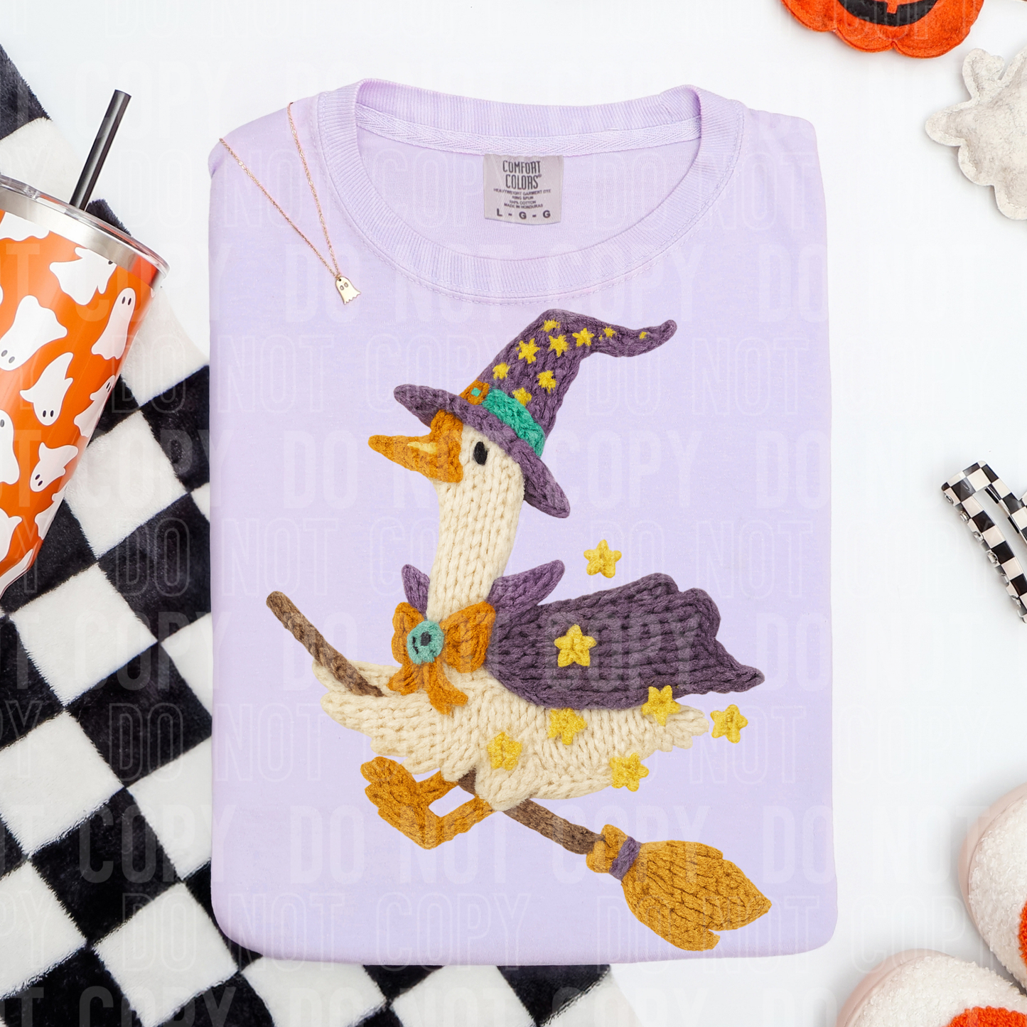 Halloween Goode Broom (Faux Yarn) Full Color DTF Transfer
