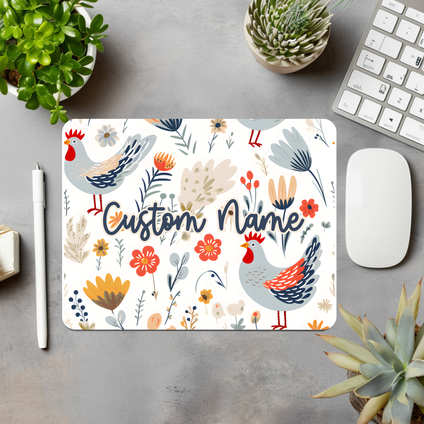 Chicken Personalized Mouse Pad