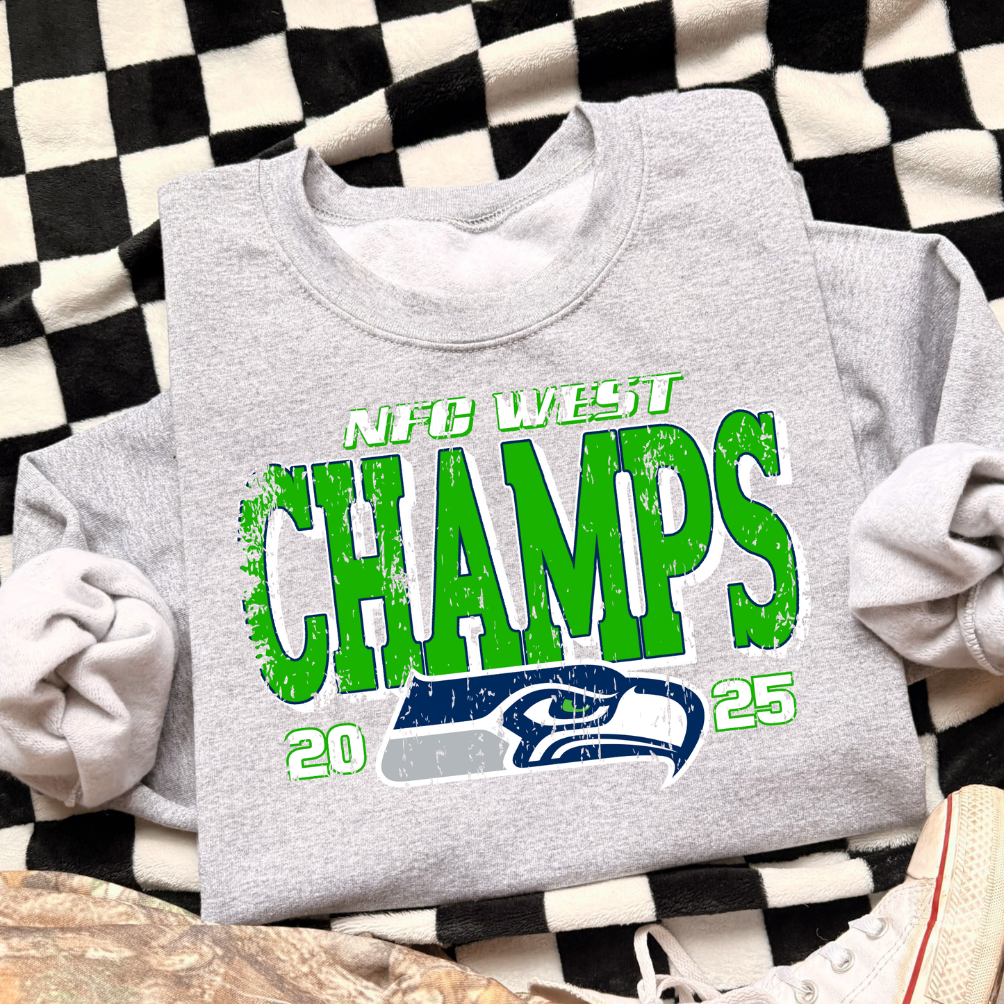 2025 NFC & AFC Champs (Seattle Seahawks/New England Patriots) Full Color DTF Transfer