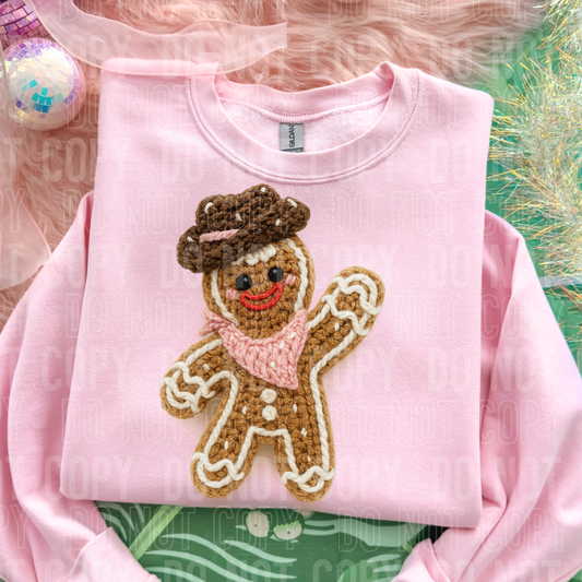 Western Gingerbread Full Color DTF Transfer