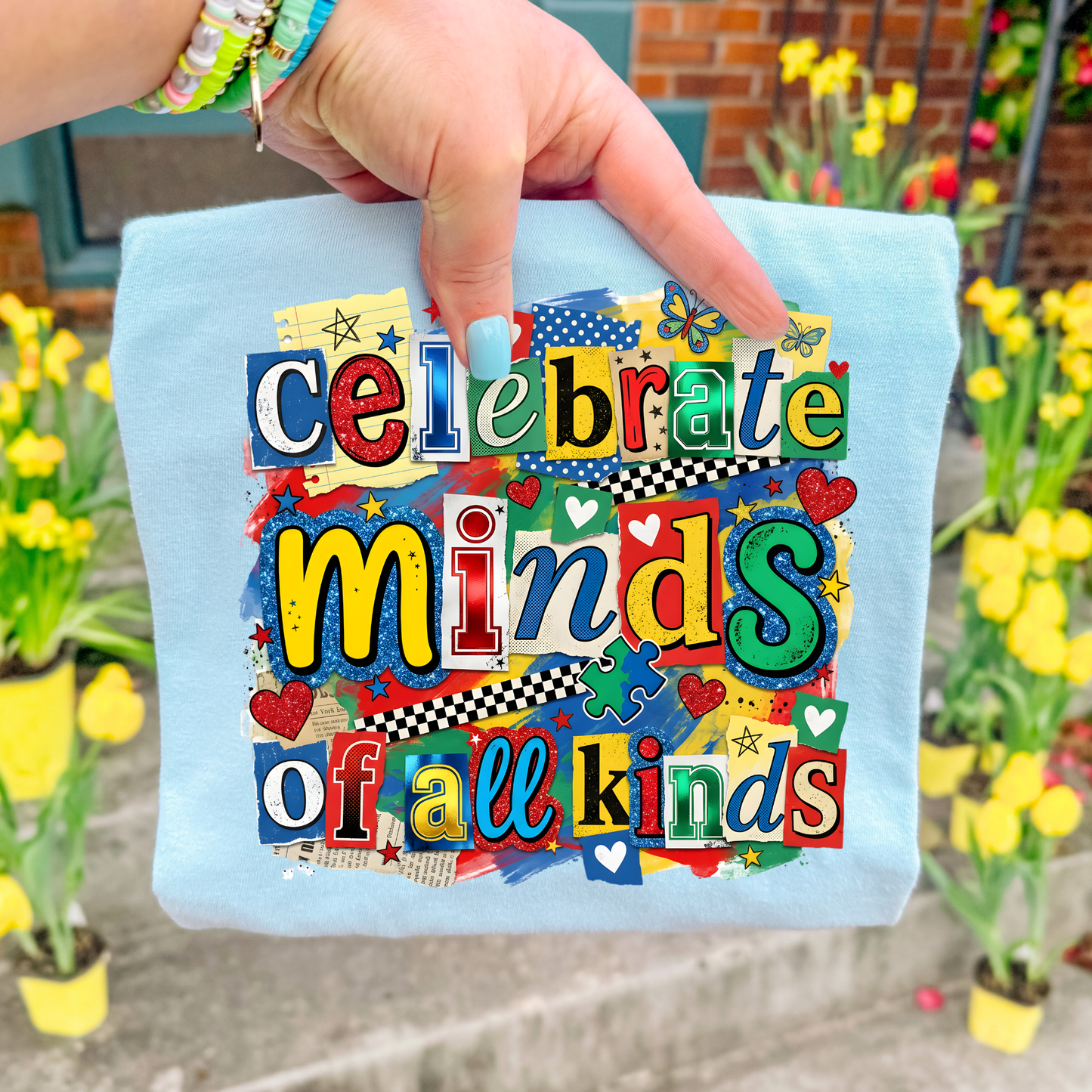 Celebrate Minds of All Kids (Scrapbook) Full Color DTF Transfer