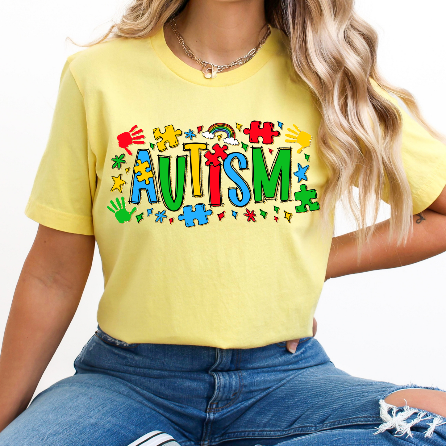 Autism (Doodle) Full Color DTF Transfer
