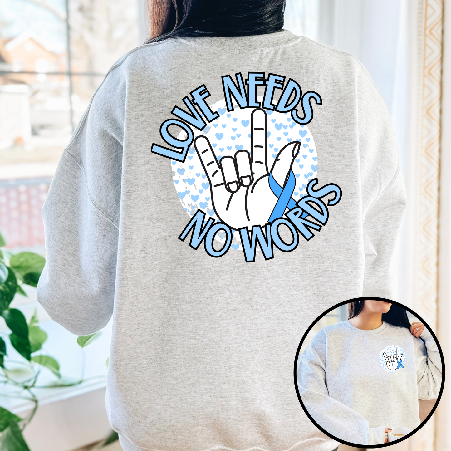 Love Needs No Words Full Color DTF Transfer