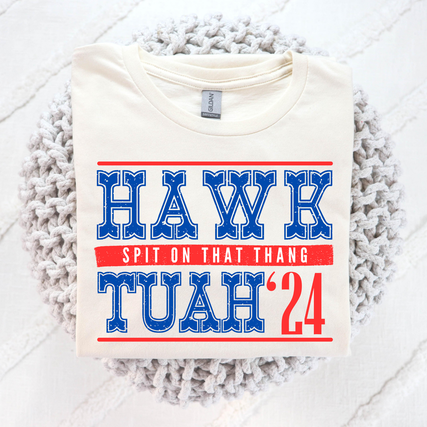 Hawk Tuah 24" -Spit On That Thang (Western Font) Full Color DTF Transfer