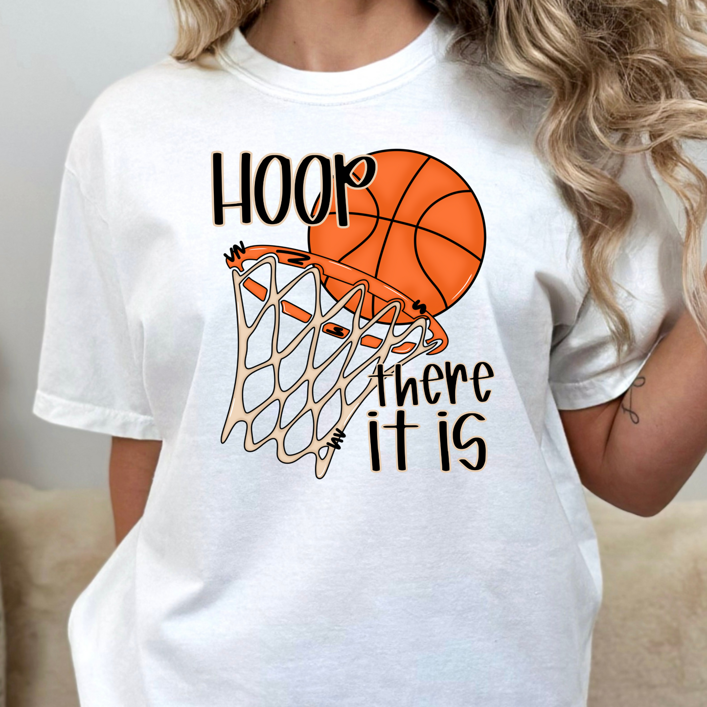 Hoop There It Is (Basketball) Full Color DTF Transfer