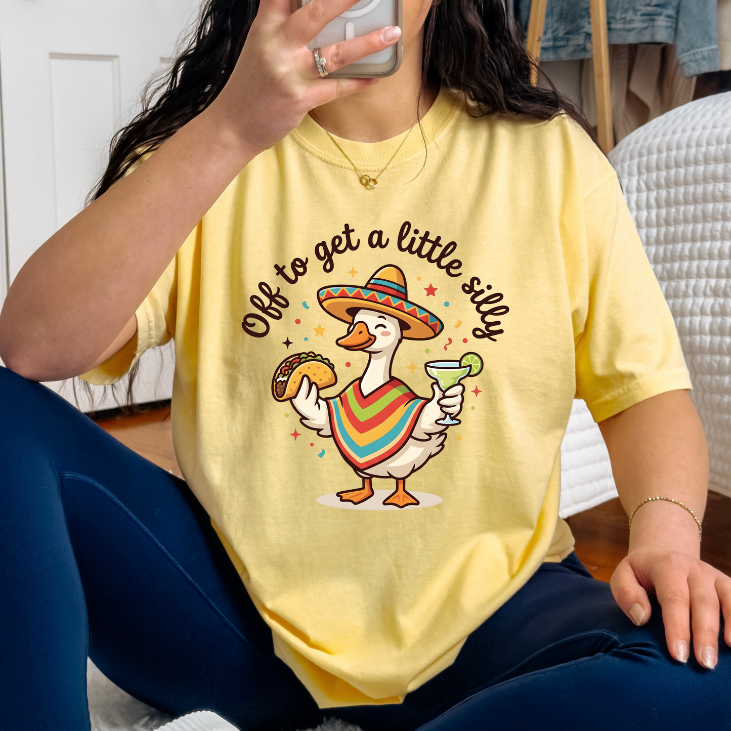 Off To Get A Little Silly Goose (Cinco De Mayo) Full Color DTF Transfer
