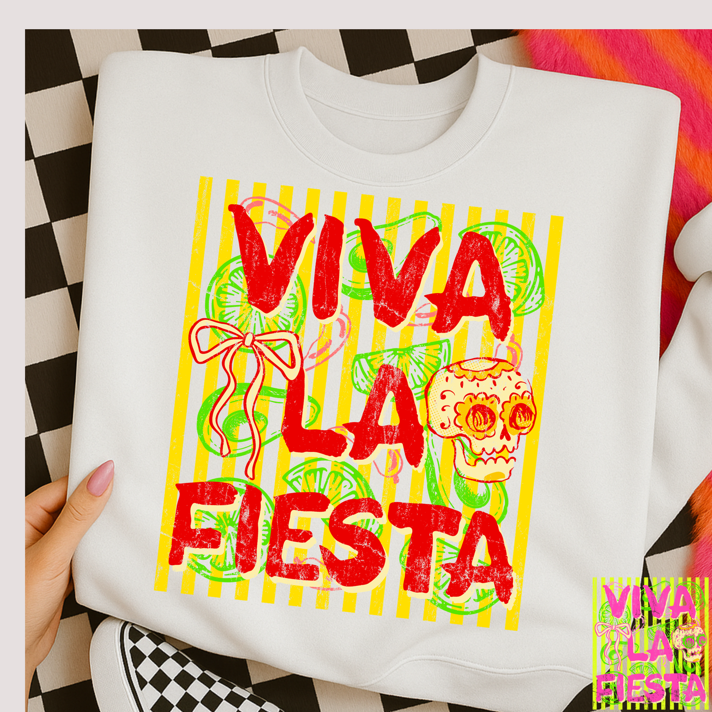 Viva La Fiesta (MULTI COLOR OPTIONS) Full Color DTF Transfer