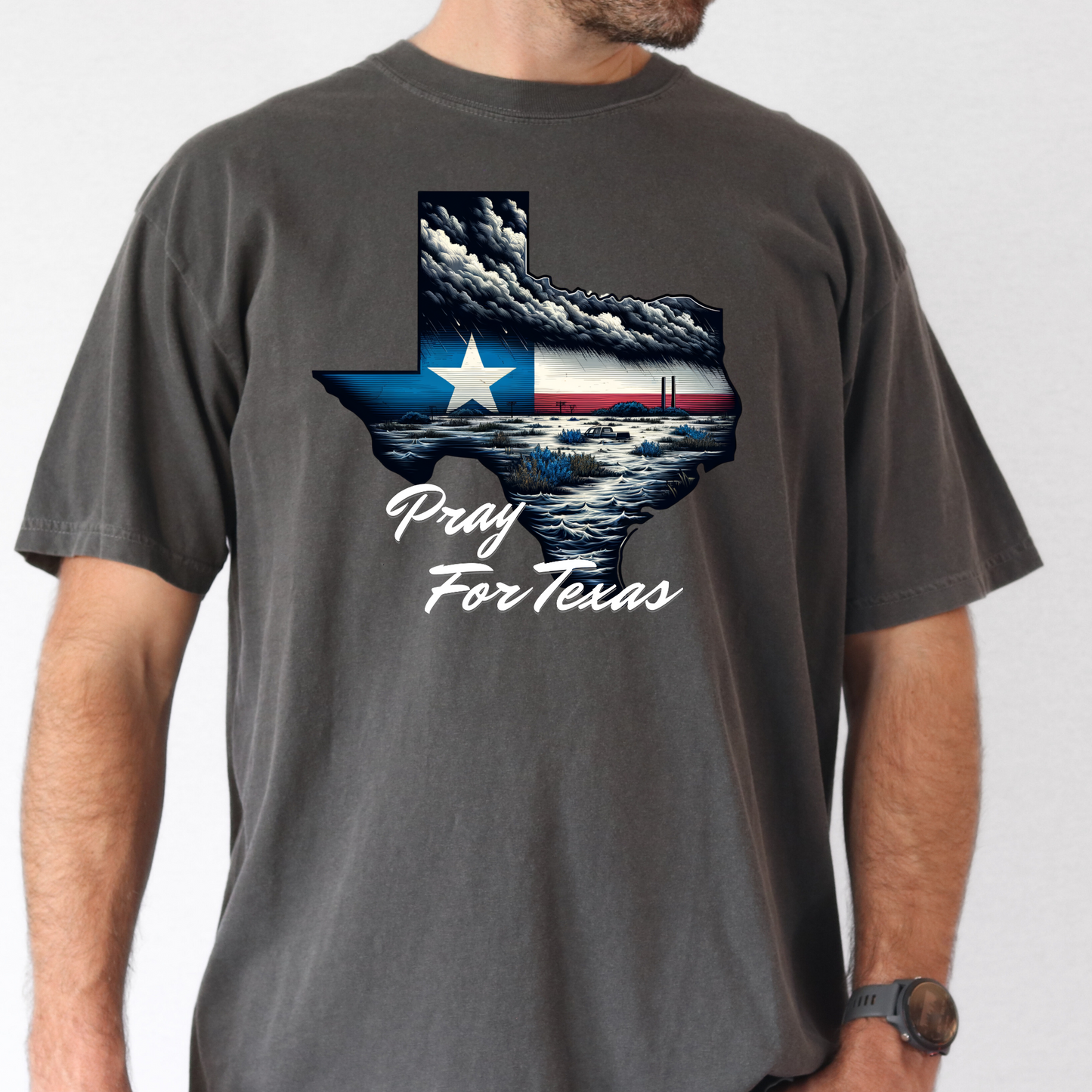 COMPLETED TEE Pray For Texas- Texas Strong *KERR COUNTRY FLOOD - FUNDRAISER*
