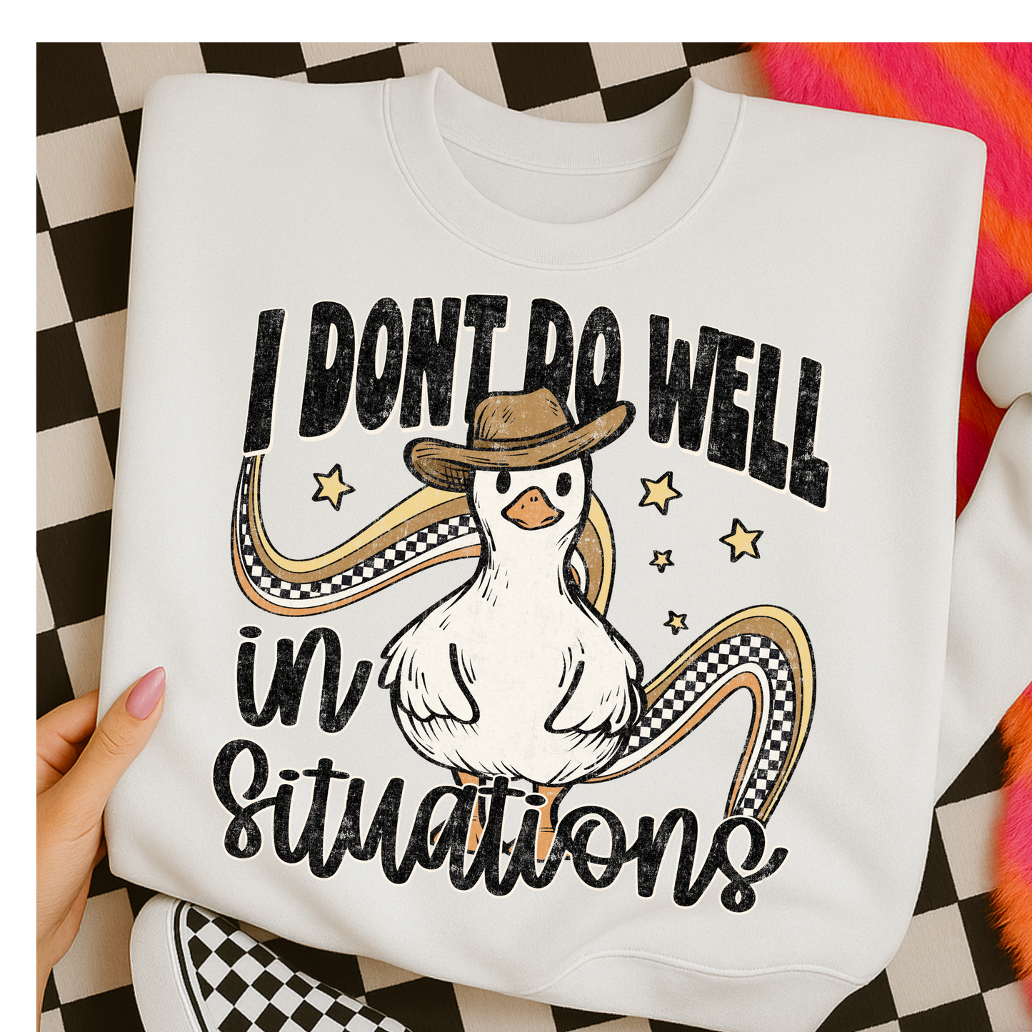 I Don't Do Well In Situations (Goose) Full Color DTF Transfer
