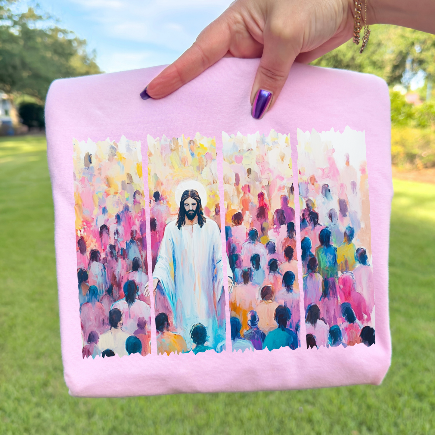 Jesus Watercolor Full Color DTF Transfer