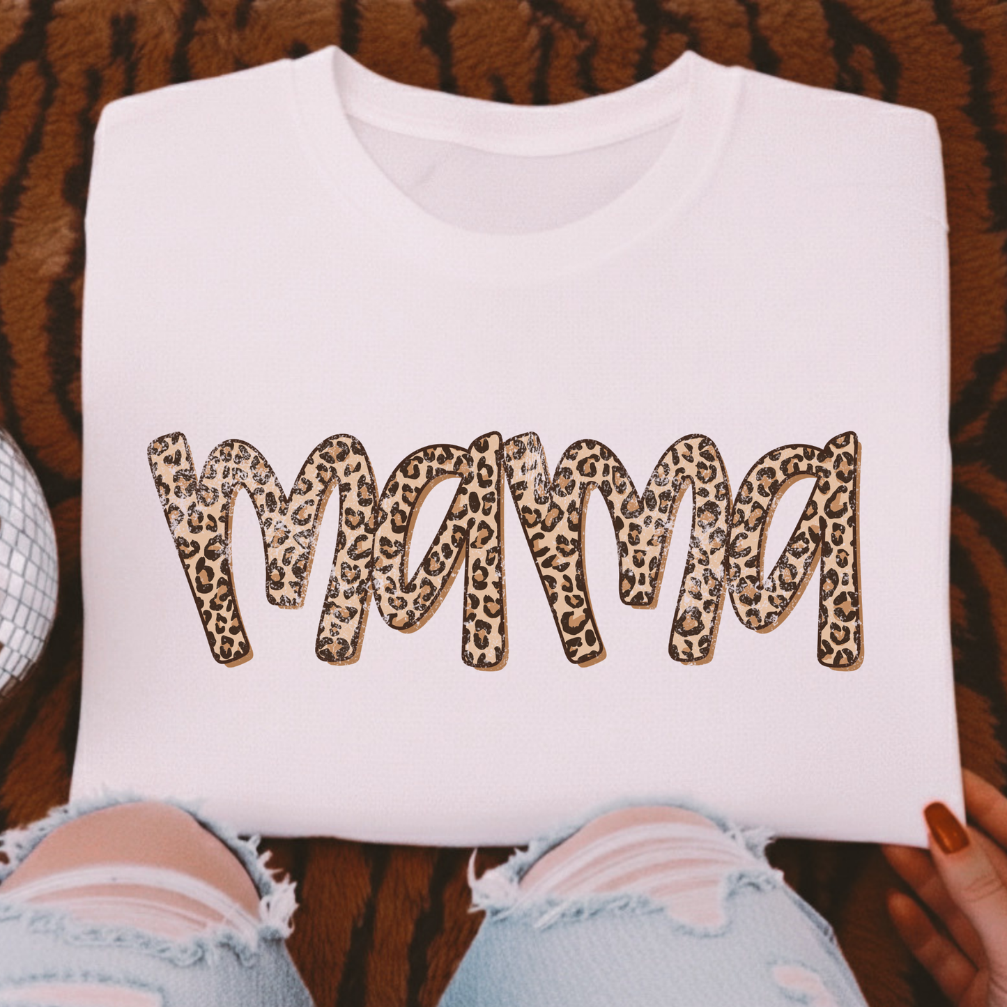 Leopard Mama Full Color DTF Transfer