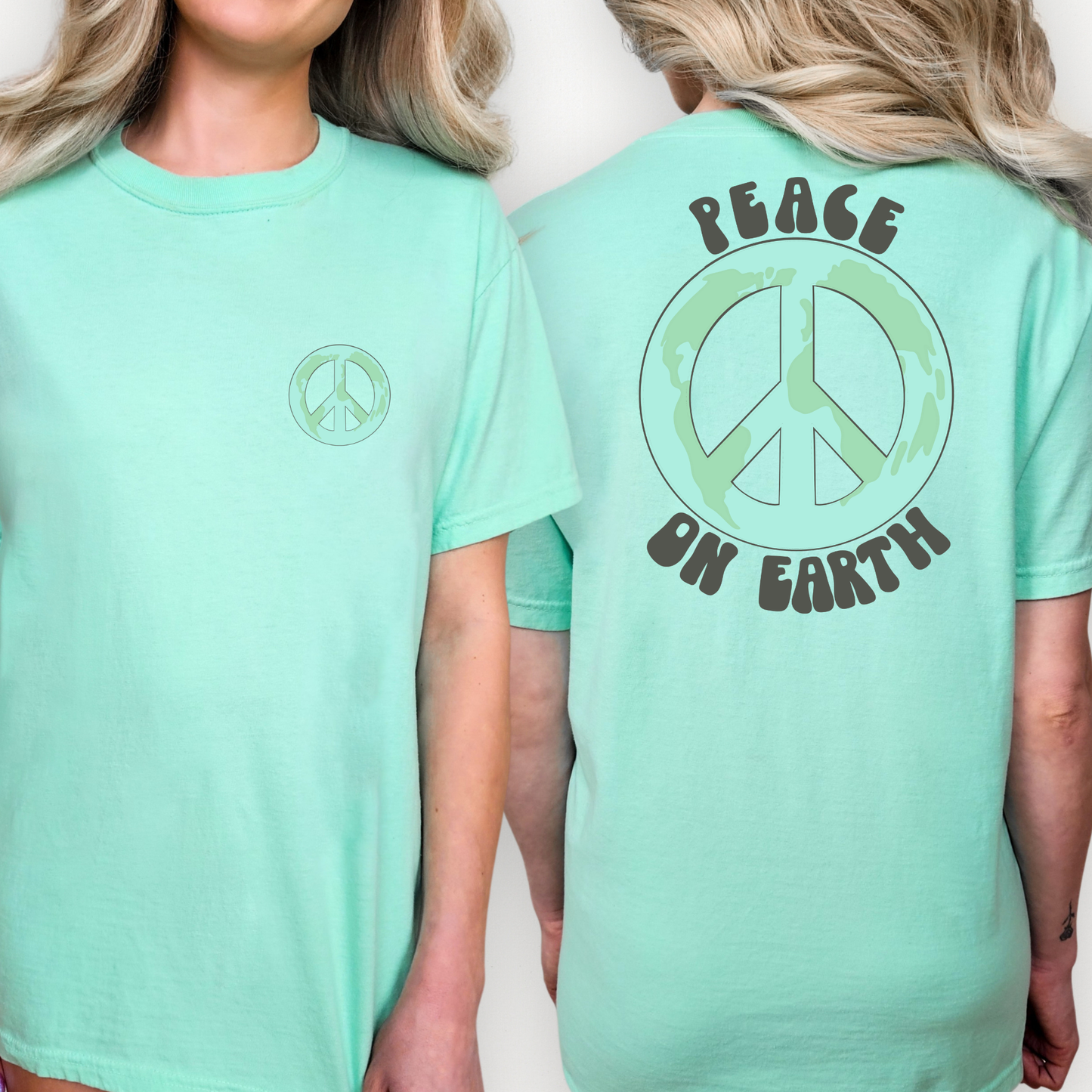 Peace On Earth (Earth Day) Full Color DTF Transfer