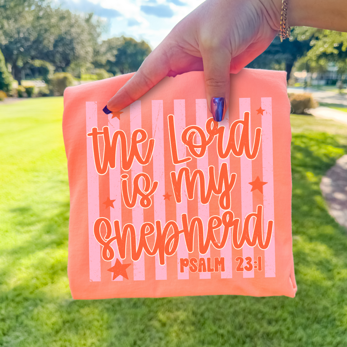 The Lord Is My Shepard (Striped) Full Color DTF Transfer