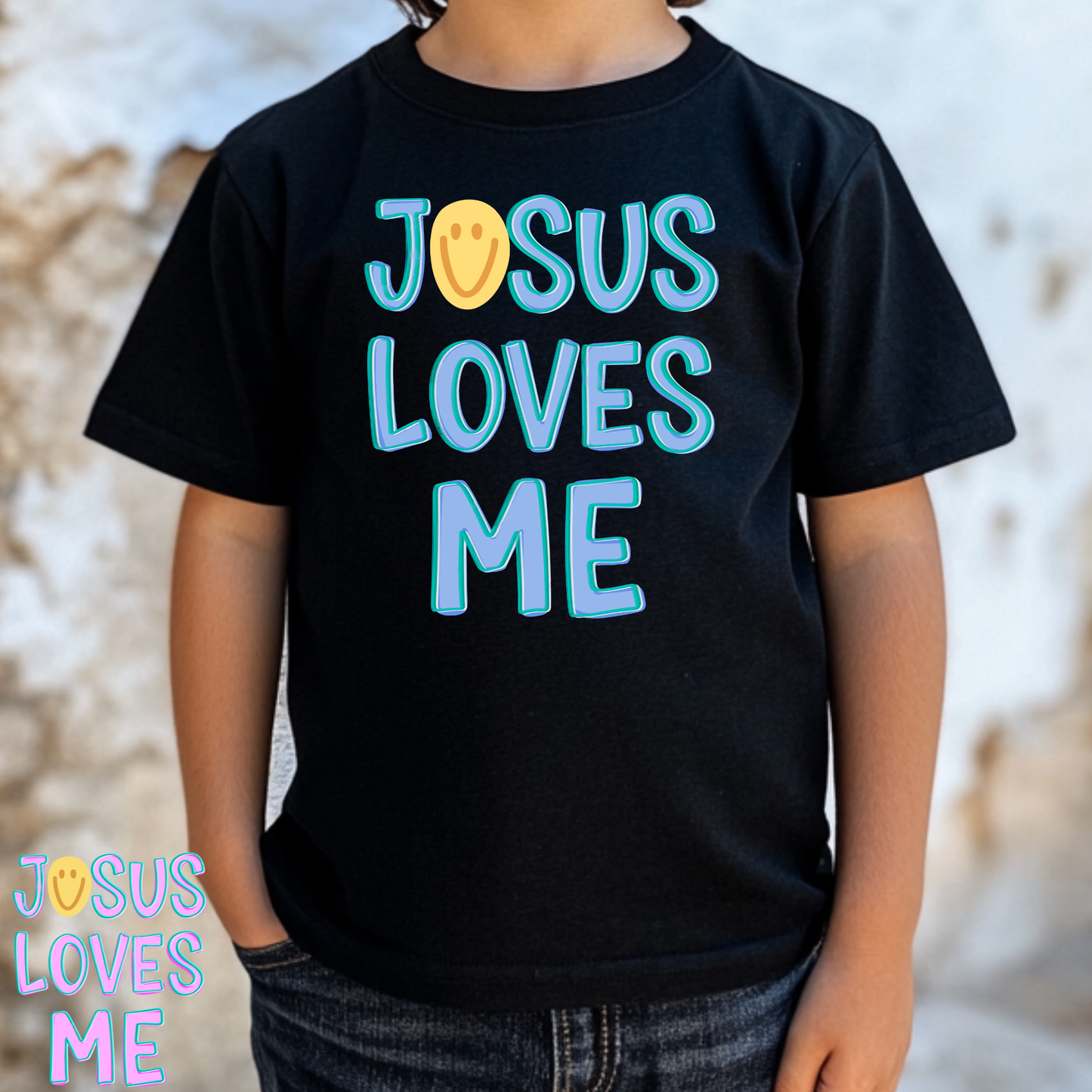 Jesus Loves Me (Multi Options) Full Color DTF Transfer