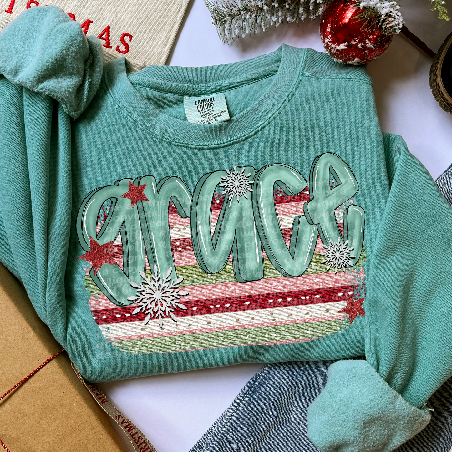 Grace Striped Full Color DTF Transfer