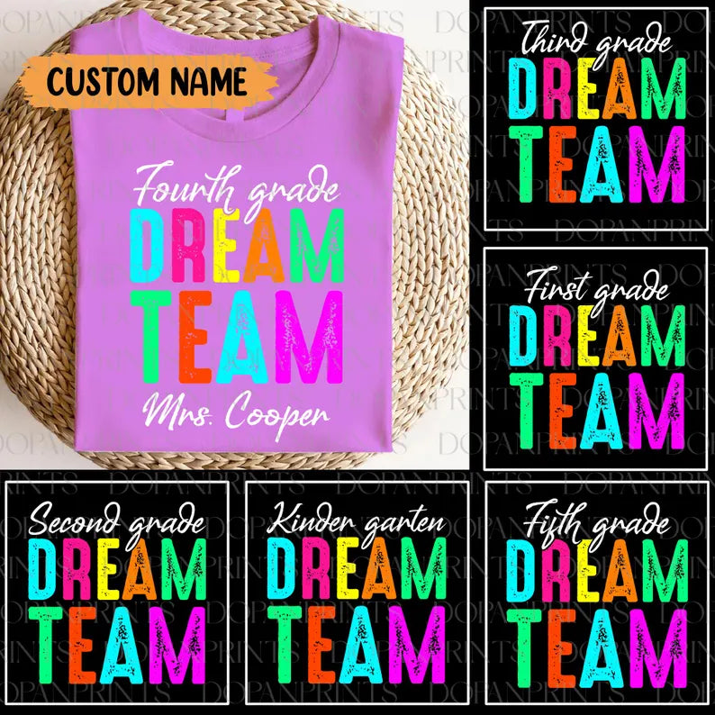 Grade Dream Team (MULTI GRADE OPTIONS) Full Color DTF Transfer