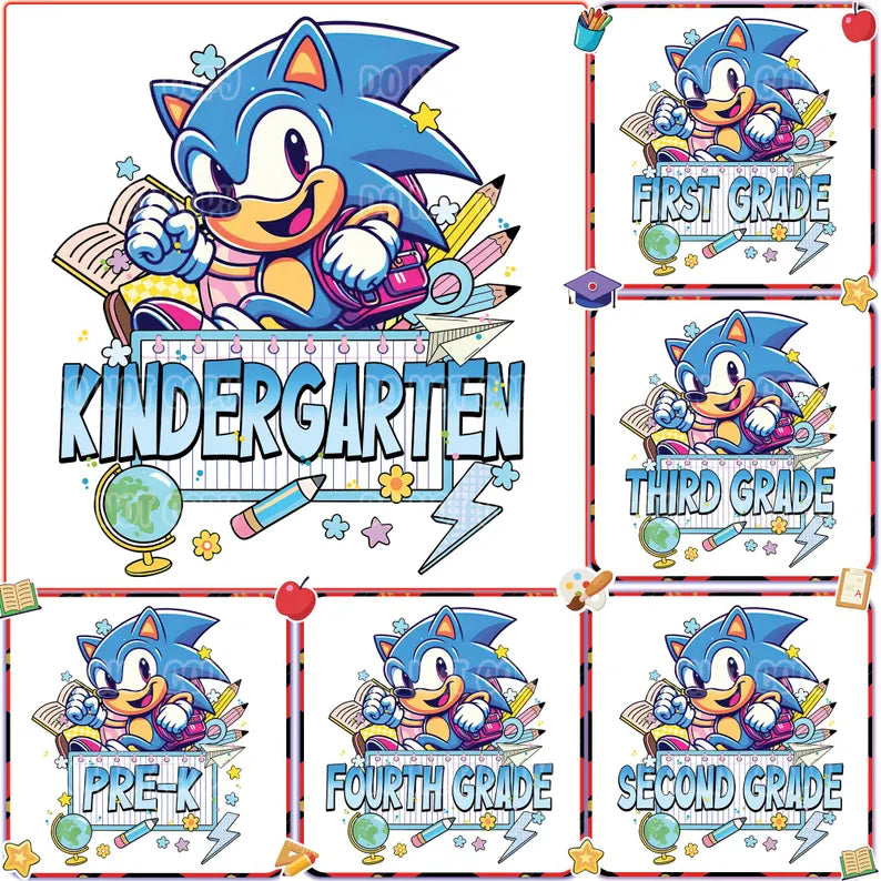 Sonic Grade (MULTI GRADE OPTIONS) Full Color DTF Transfer