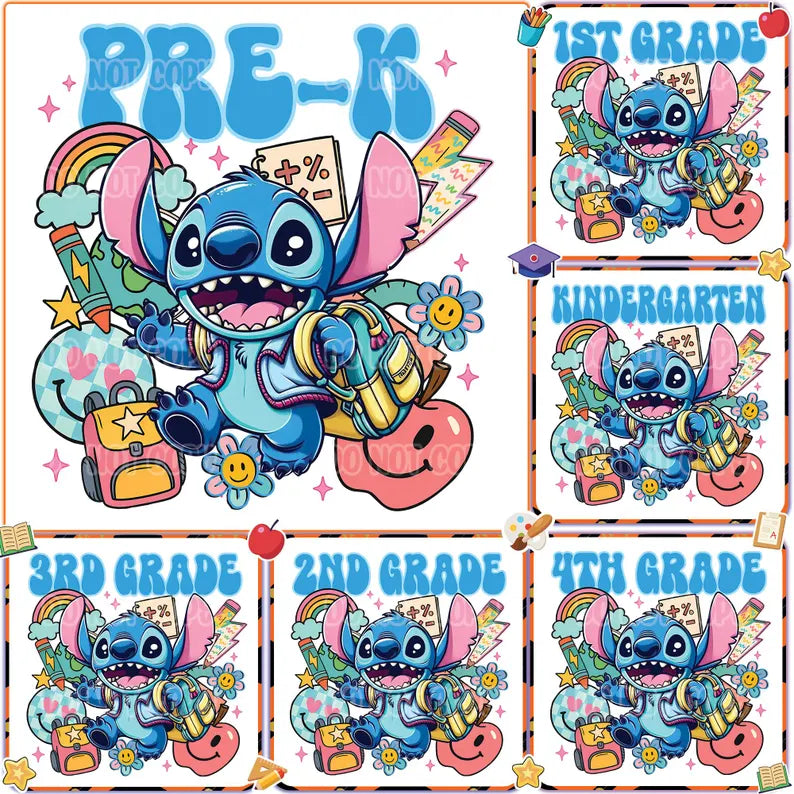 Stitch Grade (MULTI GRADE OPTIONS) Full Color DTF Transfer