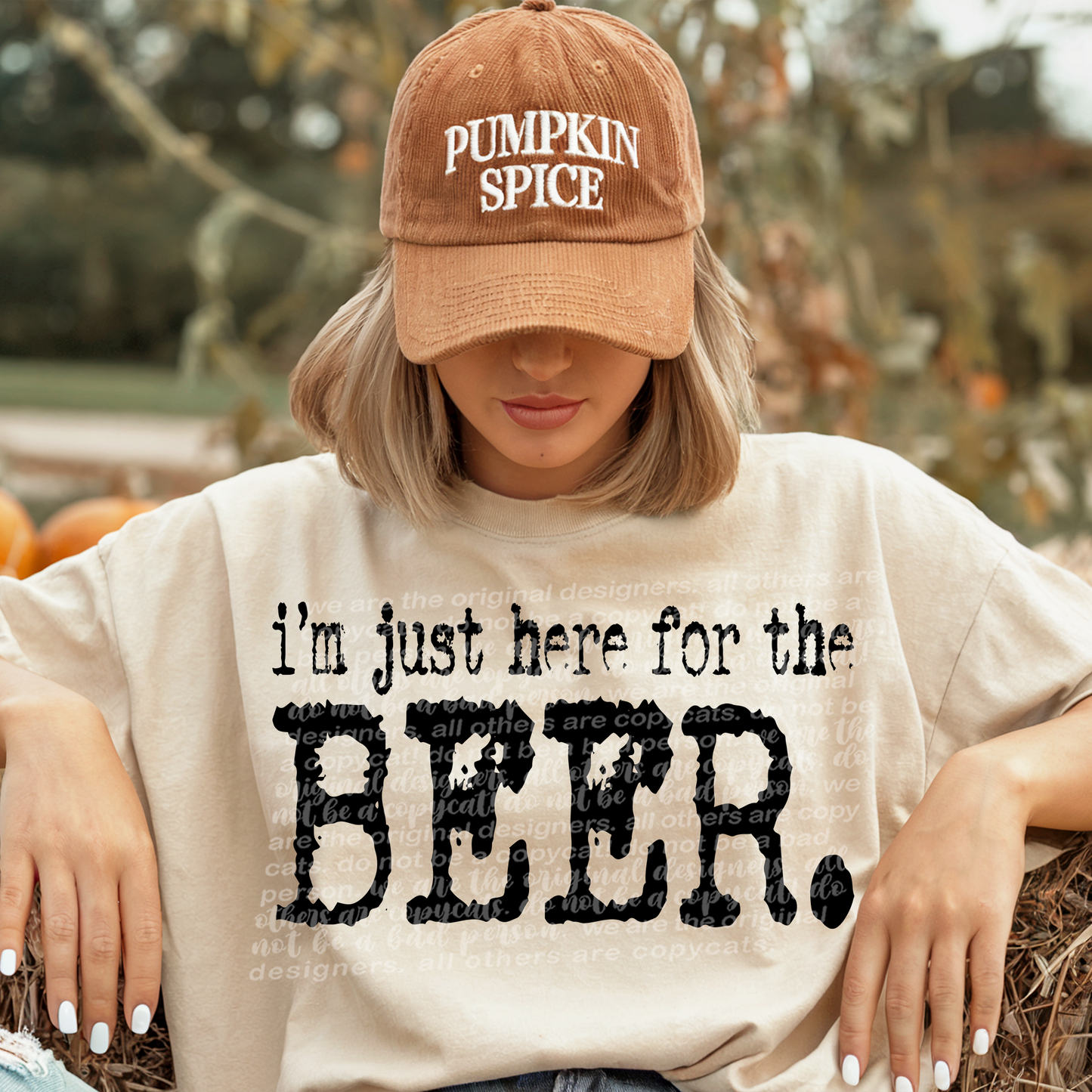 I'm Just Here For The Beer Full Color DTF Transfer