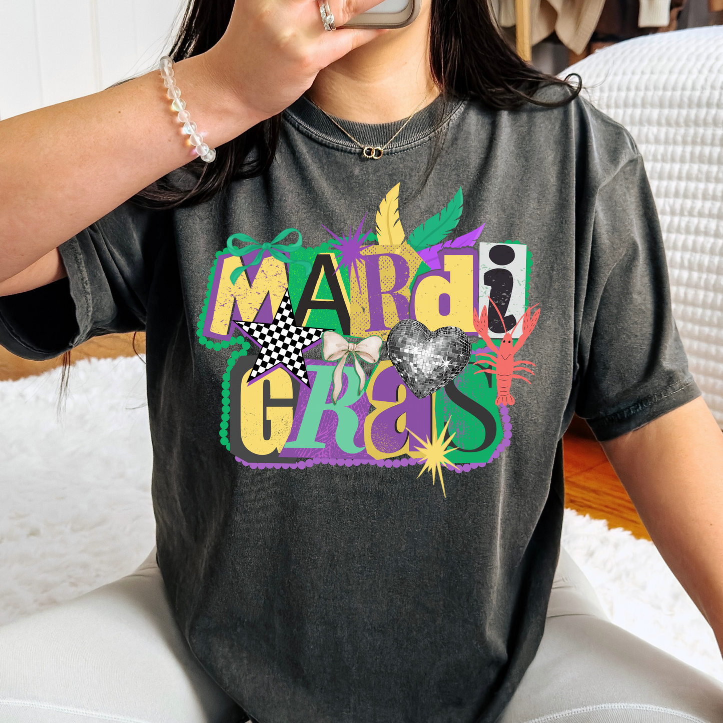 Mardi Gras (Scrap Book) Full Color DTF Transfer