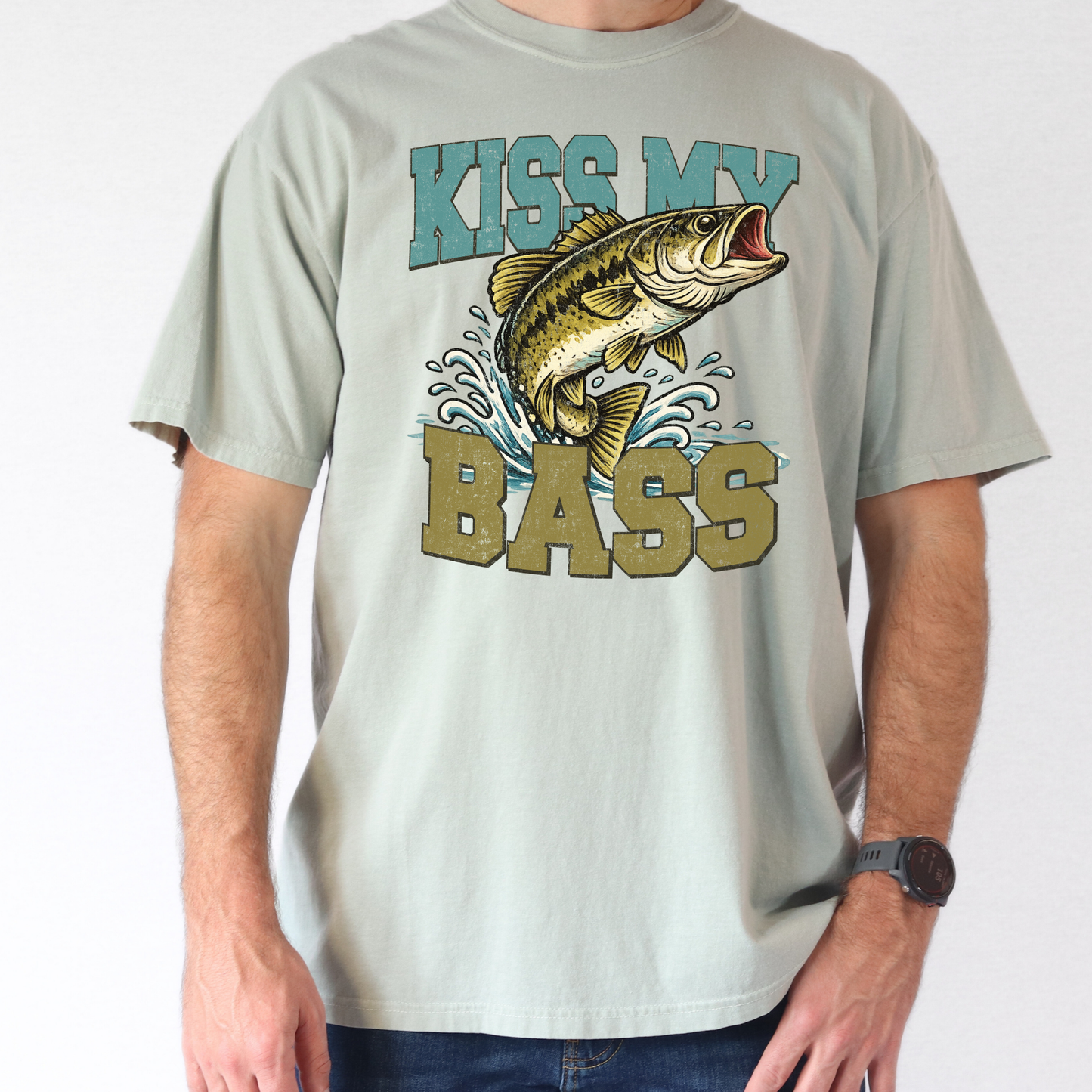 Kiss My Bass Full Color DTF Transfer