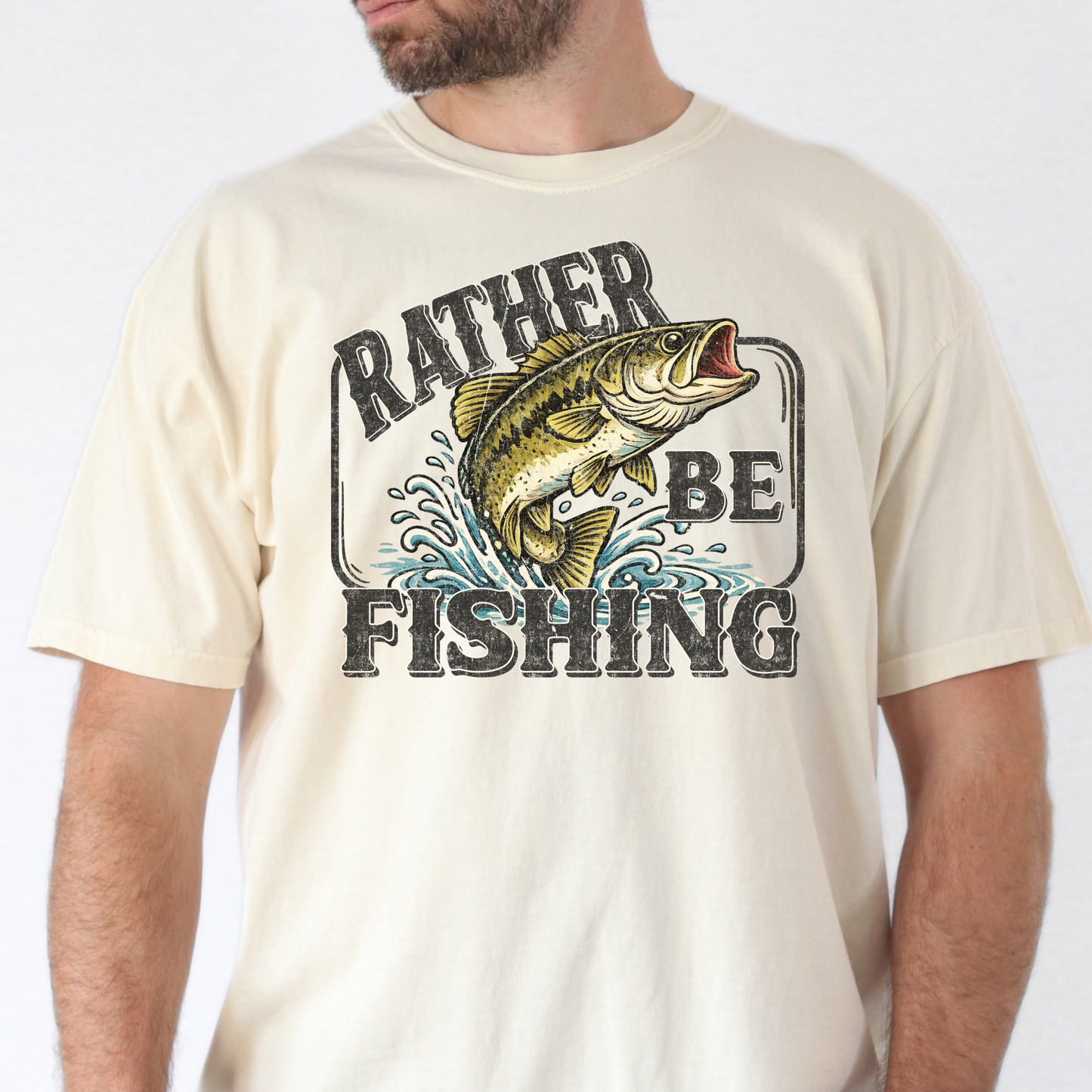 Rather Be Fishing Full Color DTF Transfer