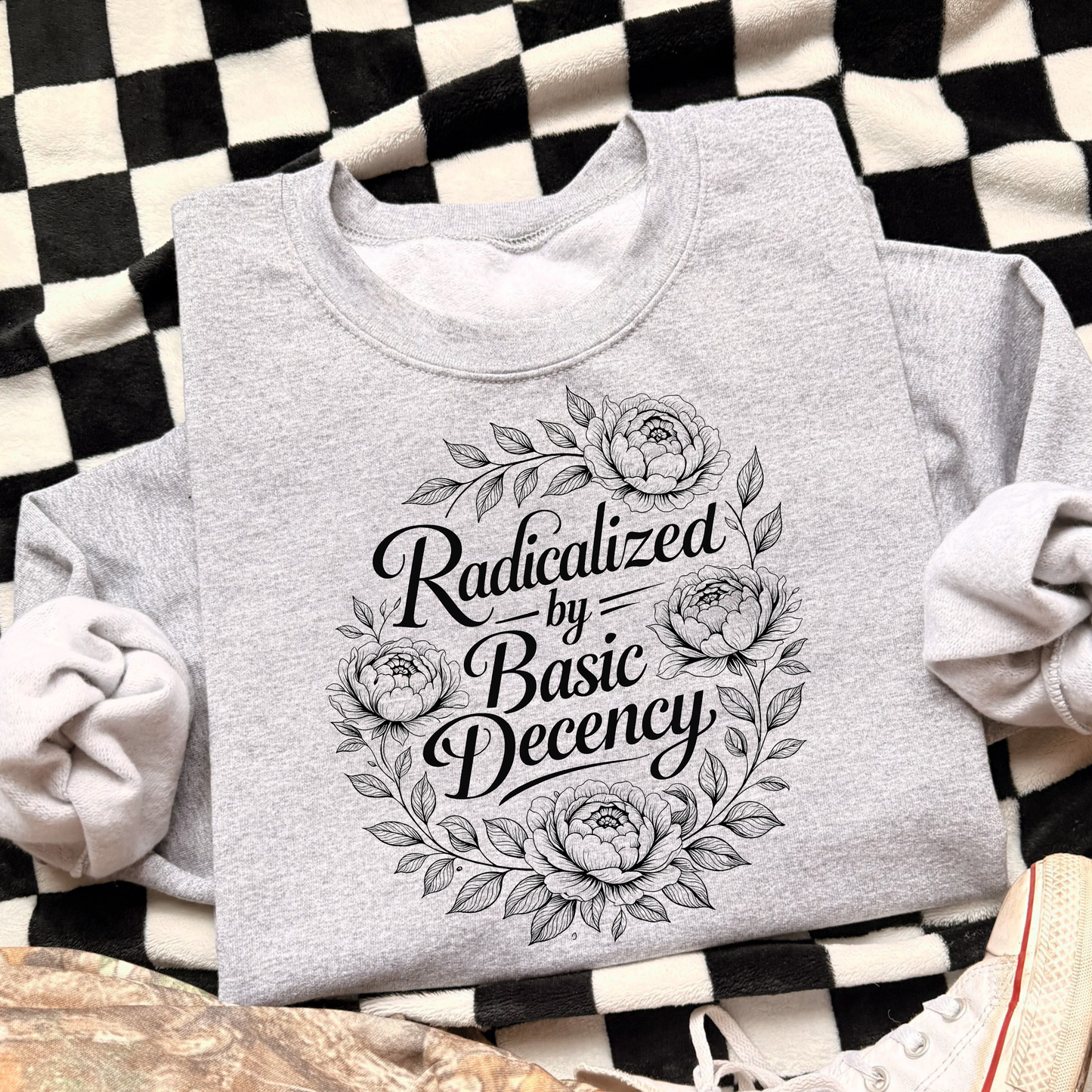 Radicalized By Basic Decency Full Color DTF Transfer