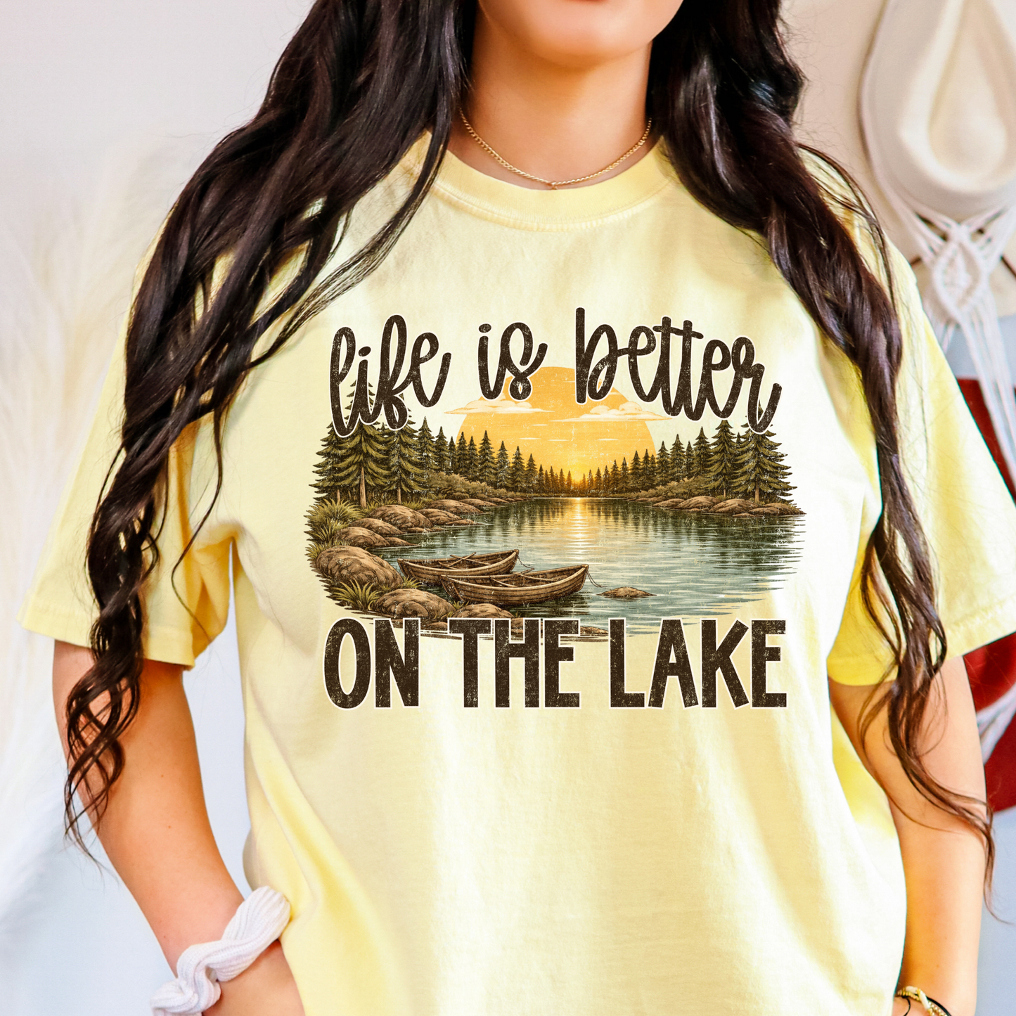Life Is Better On The Lake Full Color DTF Transfer