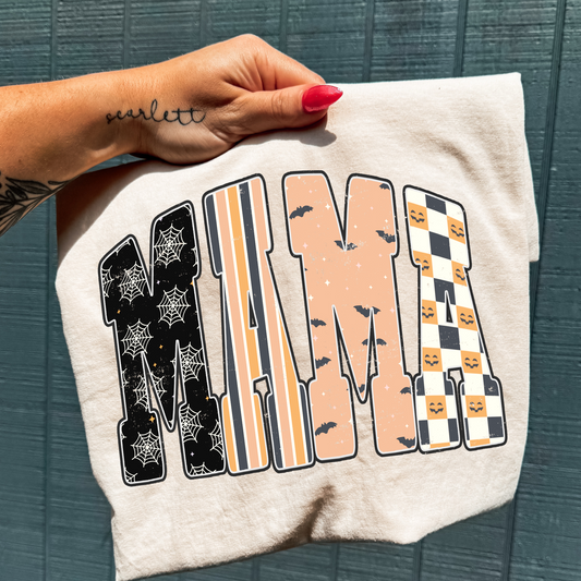 Web Checkered Mama Full Color DTF Transfer