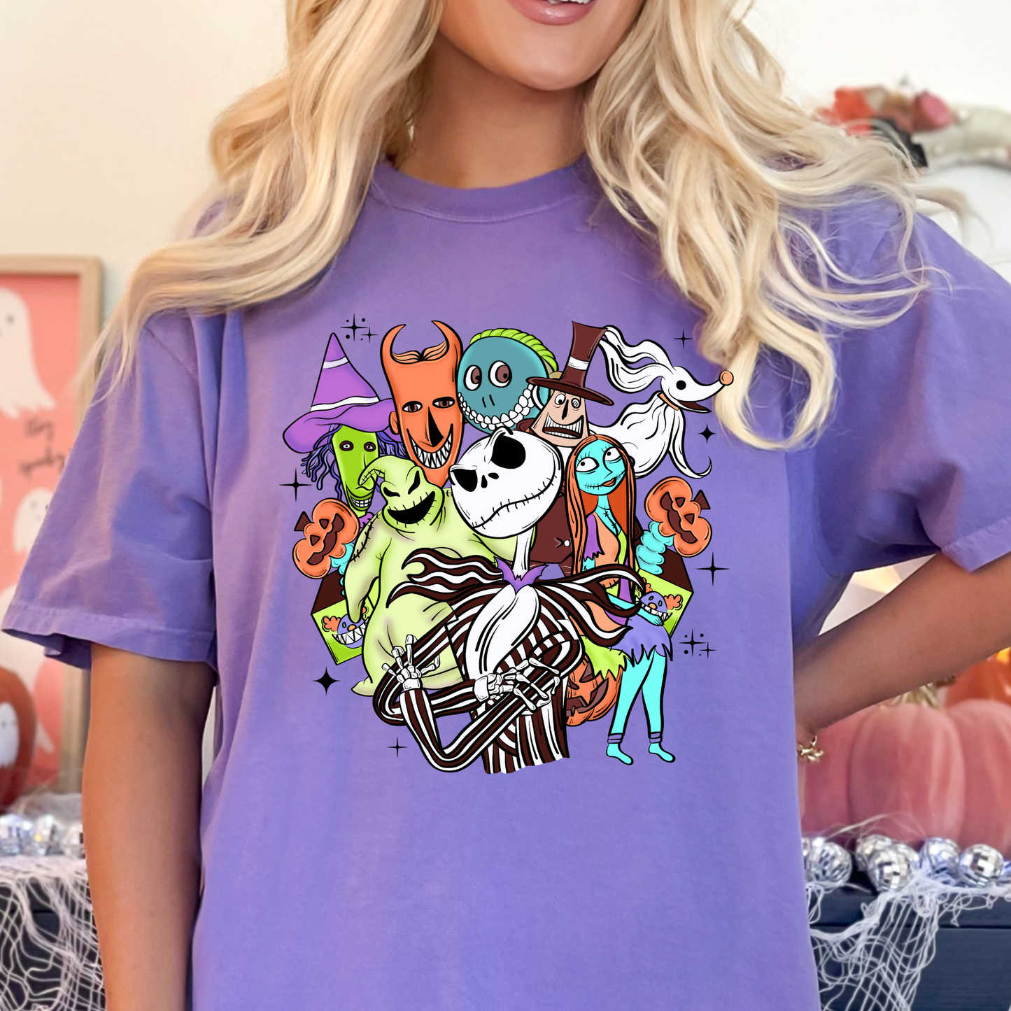 Nightmare Before Christmas Collage Full Color DTF Transfer