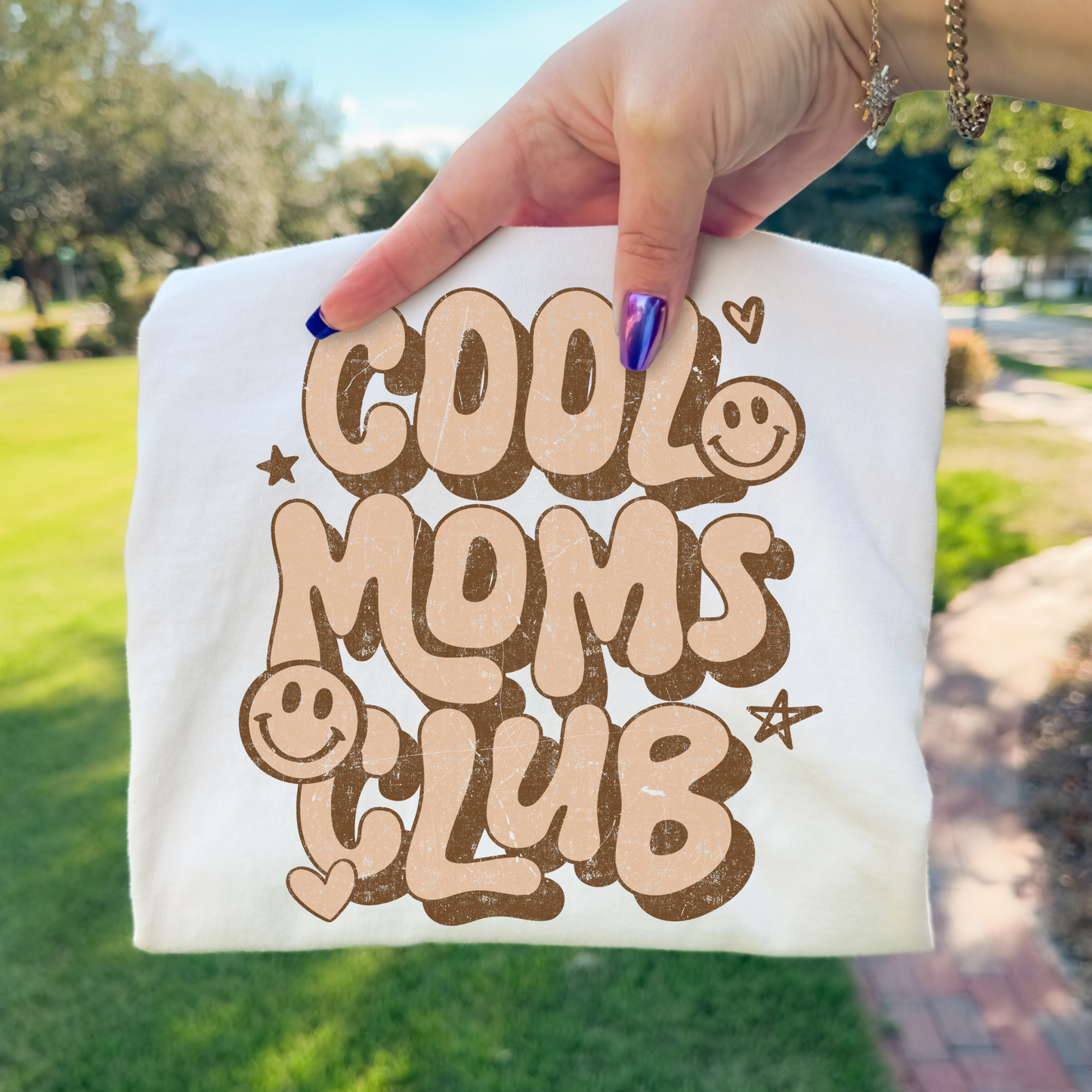 Cool Moms Club Full Color DTF Transfer