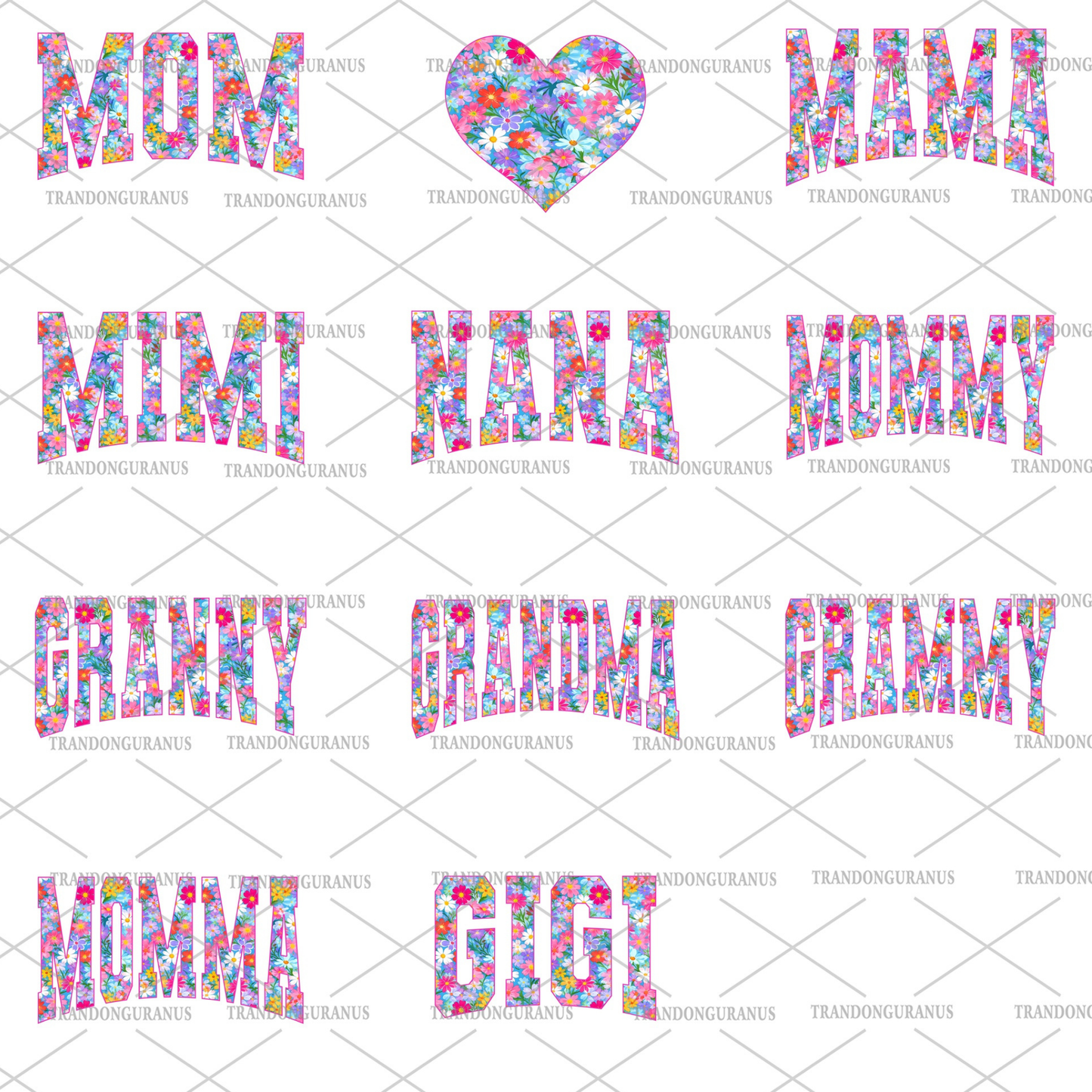 Mama Floral Full Color DTF Transfer