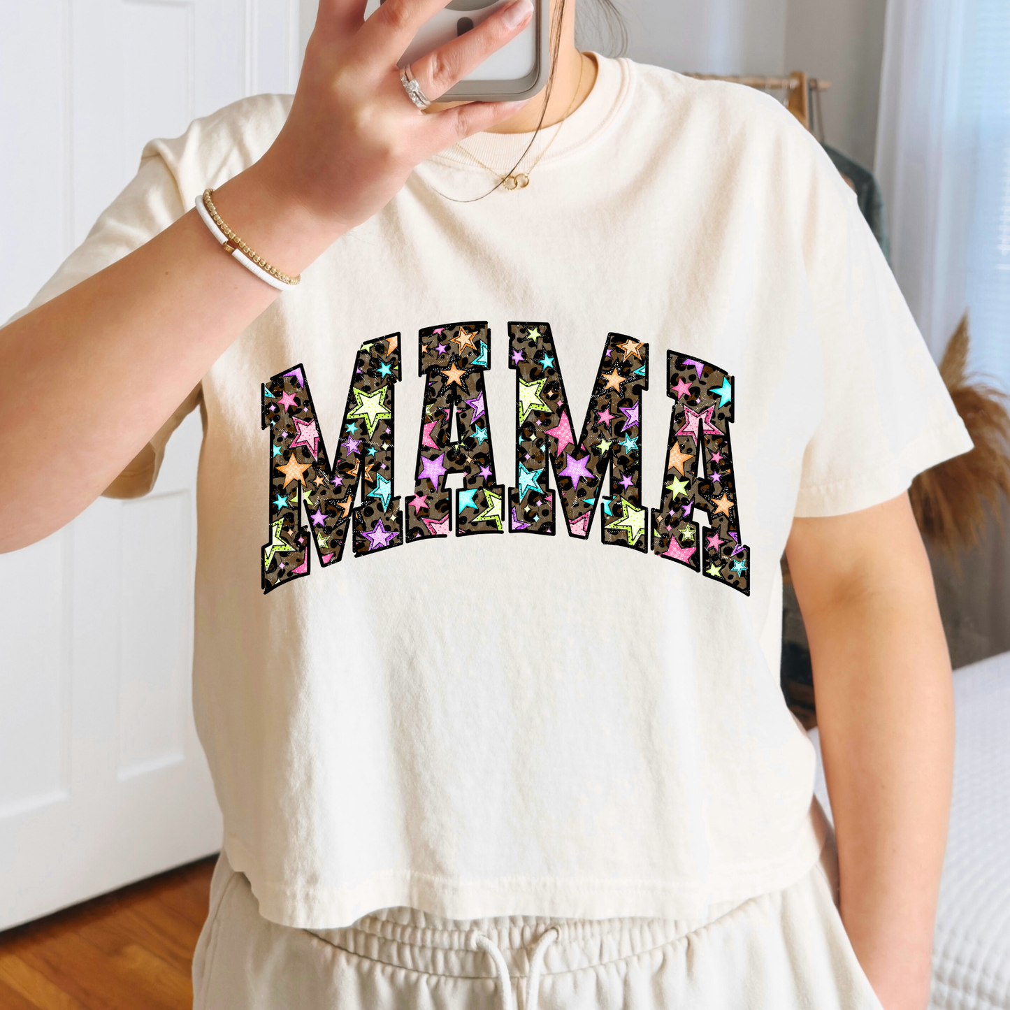 Mama (Leopard Stars) Full Color DTF Transfer