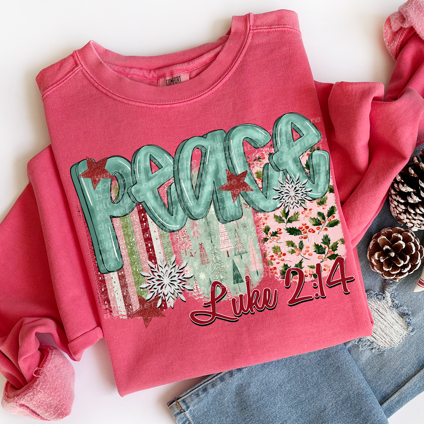 Peace Prayer (Luke 2:14) Full Color DTF Transfer