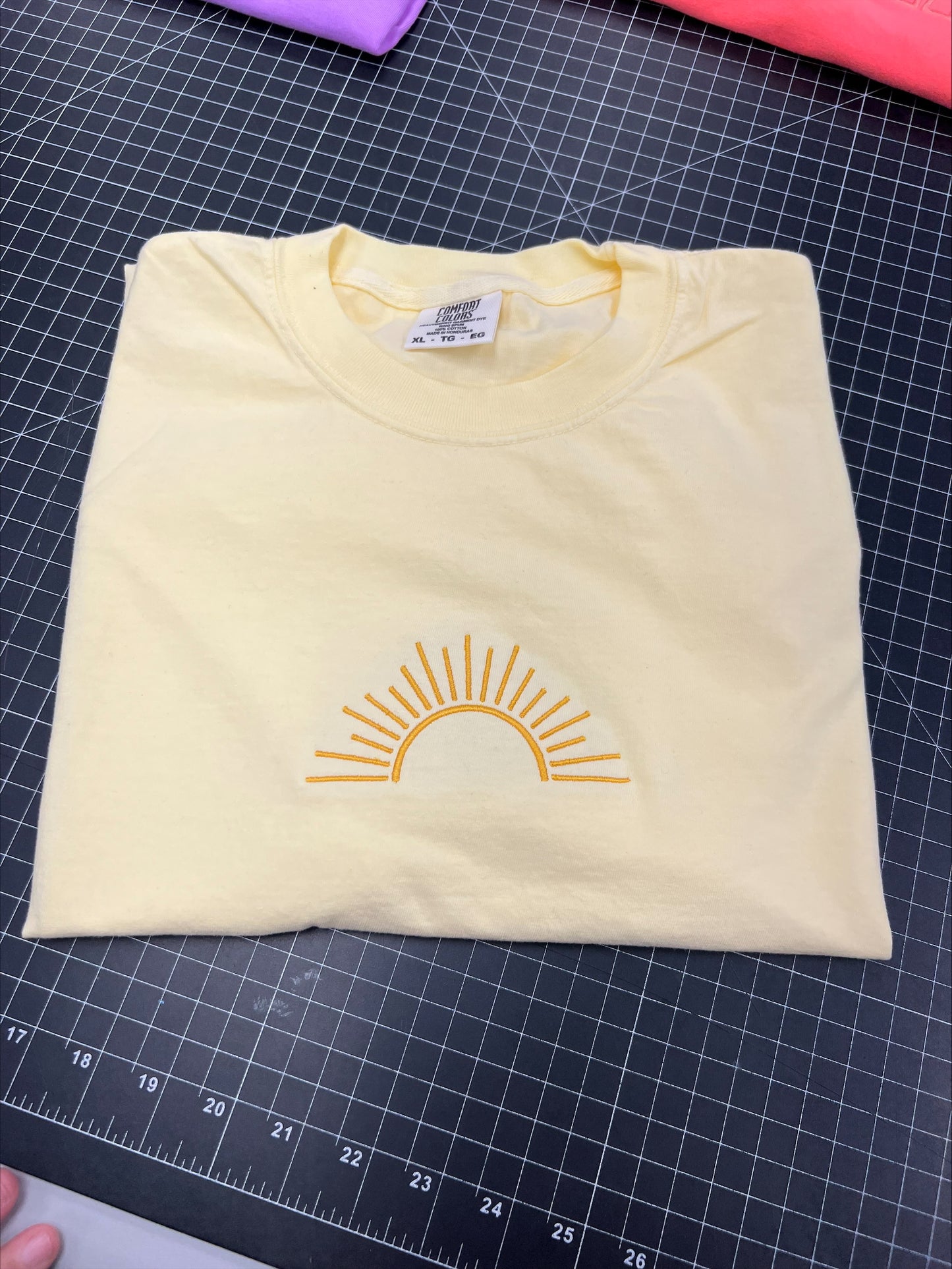 Sunshine Embroidered Sweatshirt/T-Shirt