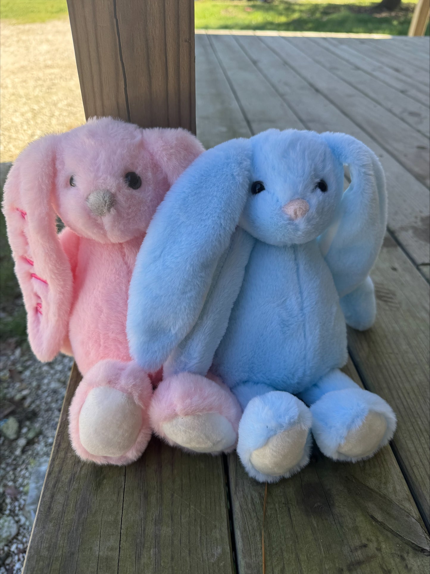 Embroidered Ear Easter Bunny 11.8"