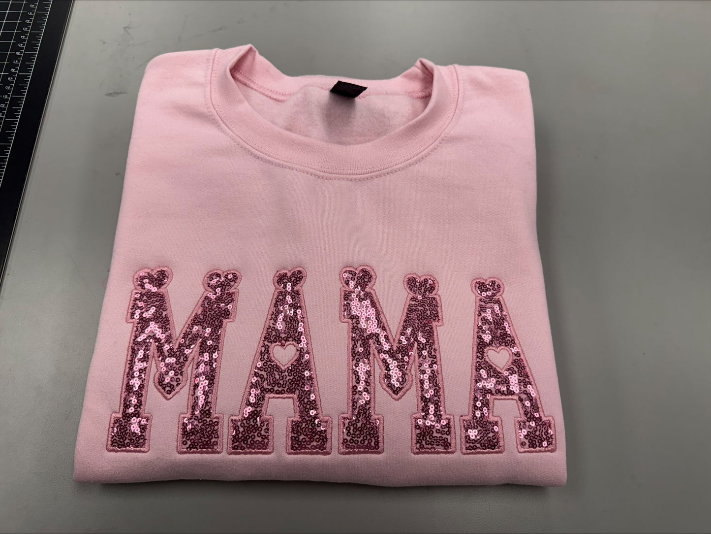 Heart Mama Embroidered Sweatshirt/T-Shirt