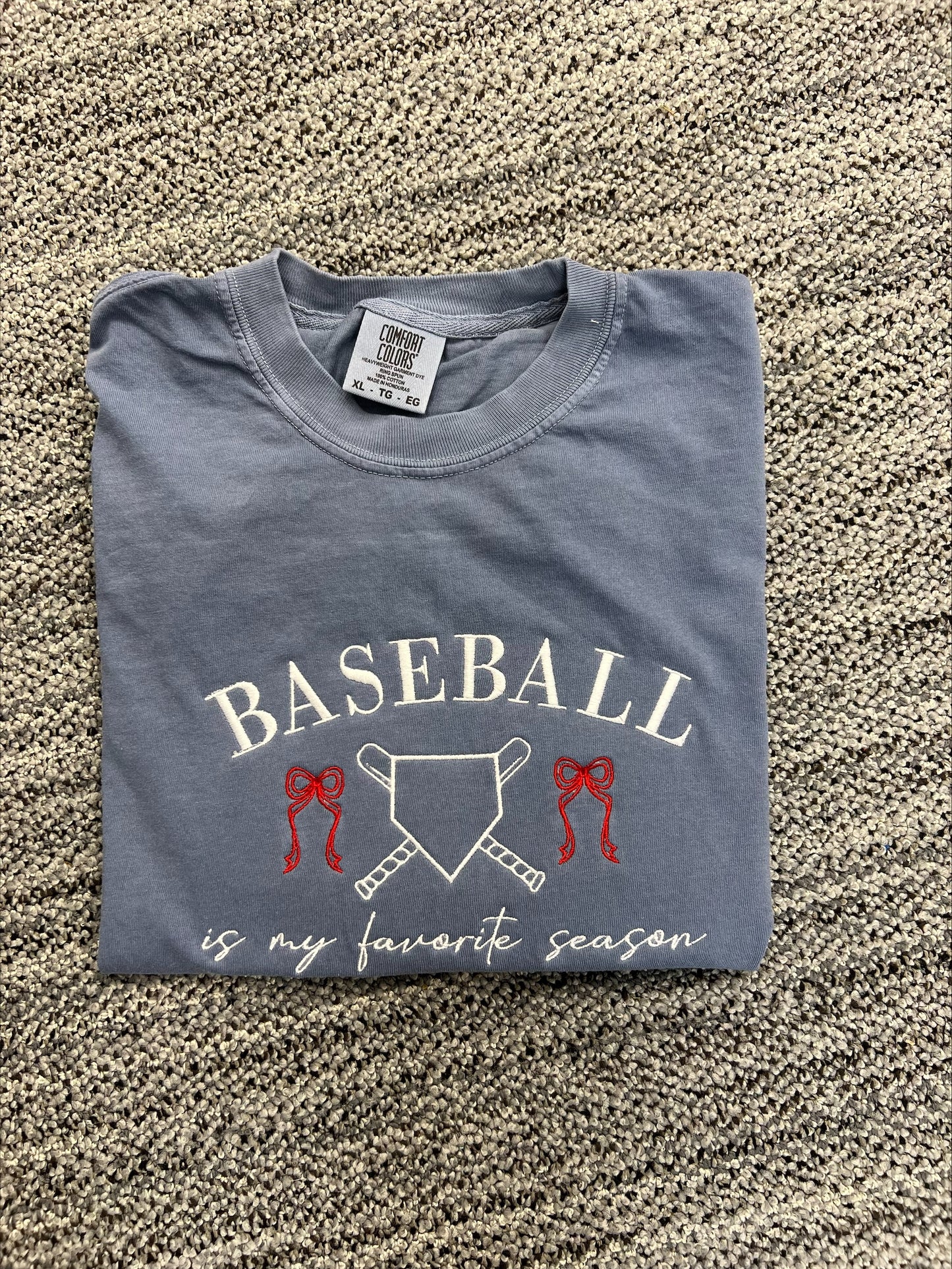 Baseball Is My Favorite Season Embroidered Sweatshirt/T-Shirt