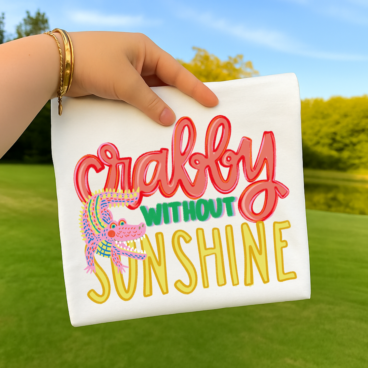 Crabby Without Sunshine Full Color DTF Transfer
