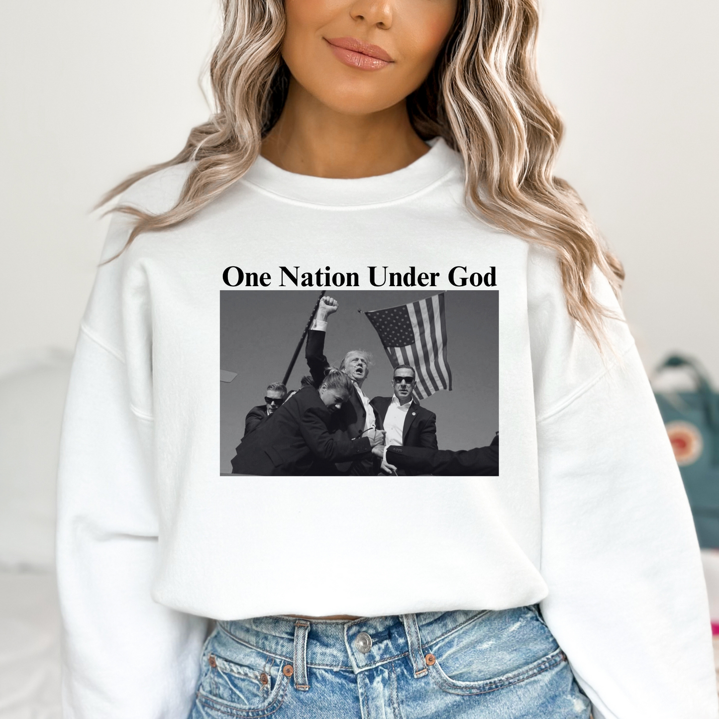 One Nation Under God (Assisination Attempt Trump Rally 2024) Full Color DTF Transfer