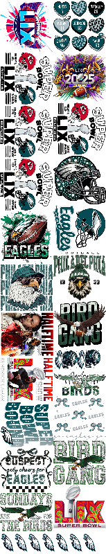 22x120 Pre-Designed SB Gang Sheet (As Pictured)