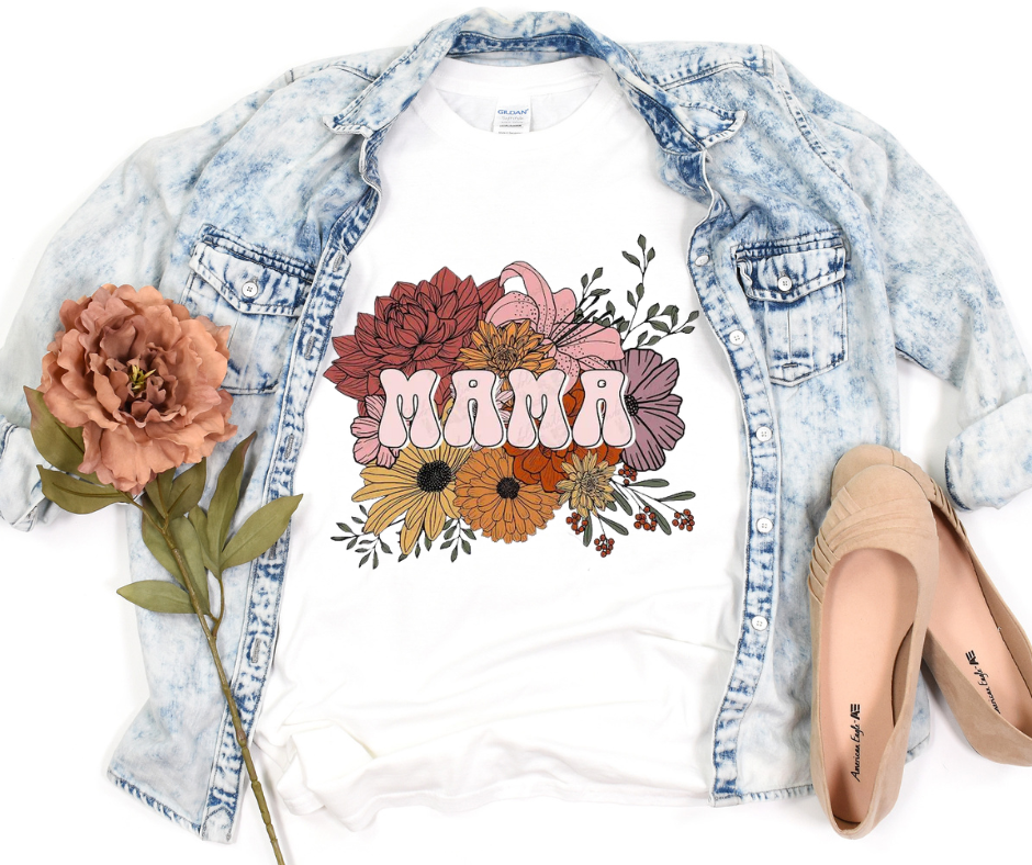 Floral Mama Full Color DTF Transfers