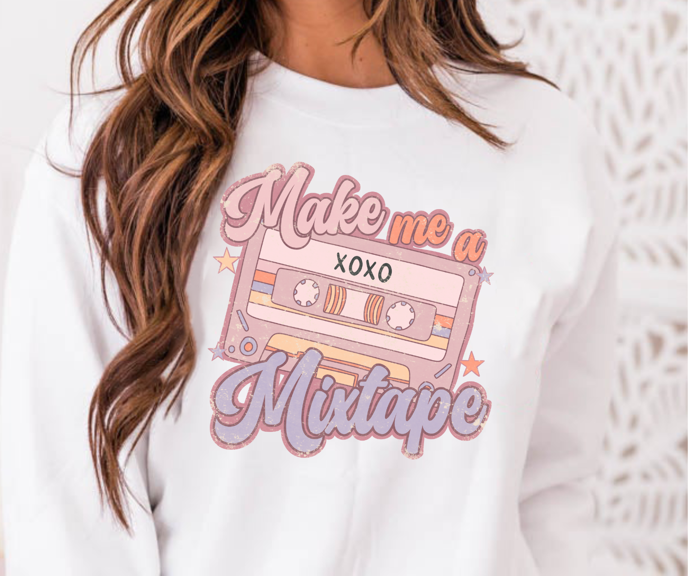 Make Me A Mixtape Valentines Full Color DTF Transfers