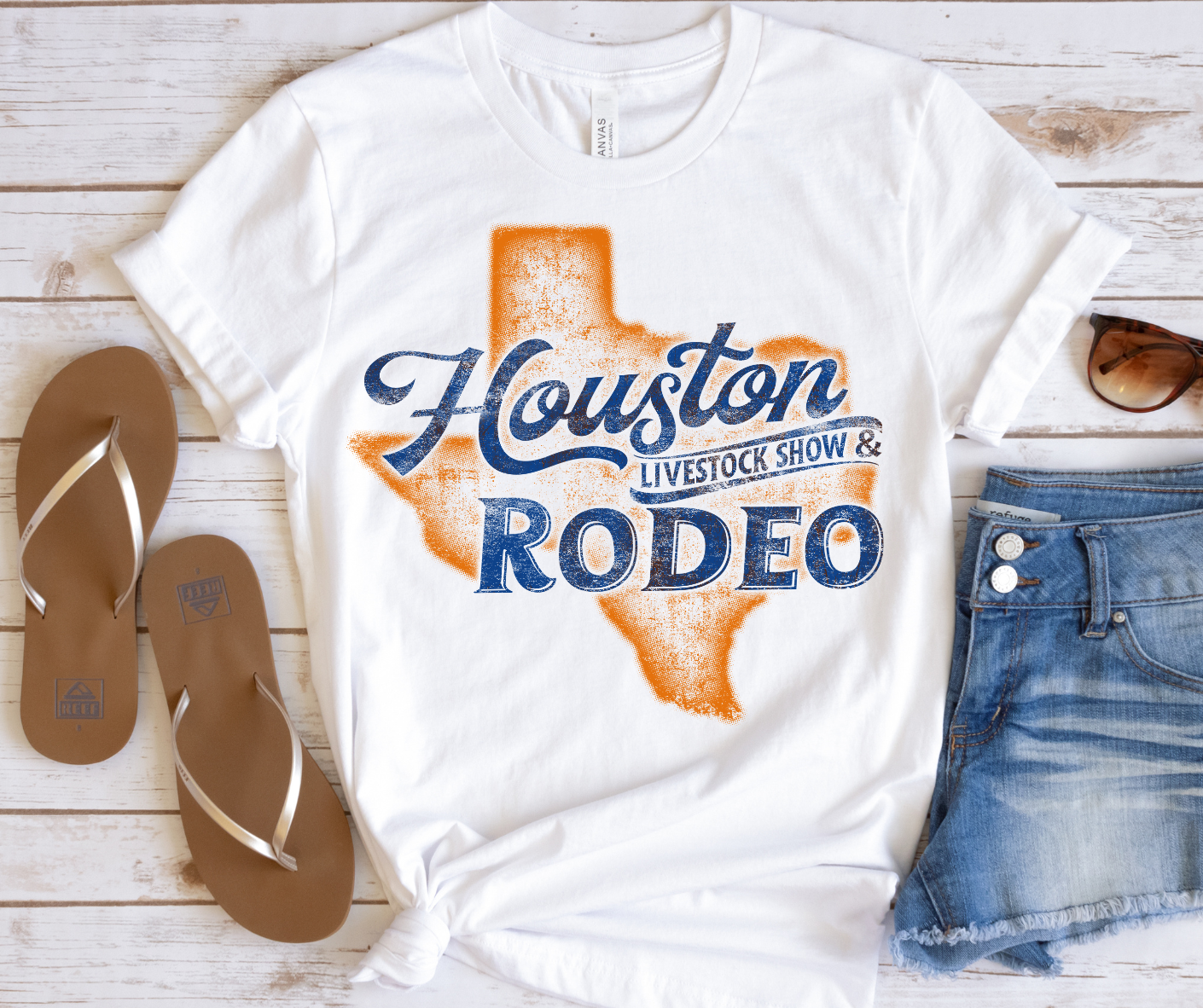 Distressed Houston Rodeo Full Color DTF Transfers